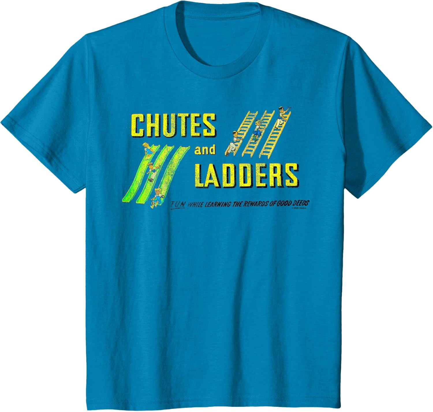 image:imageChutes And Ladders Classic Logo TShirtSapphire Blue