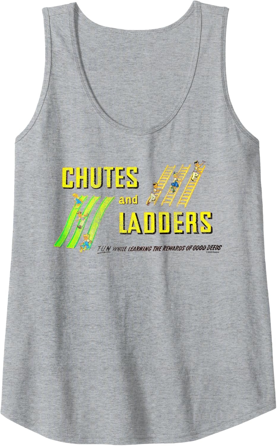 image:imageChutes And Ladders Classic Logo Tank TopHeather Grey