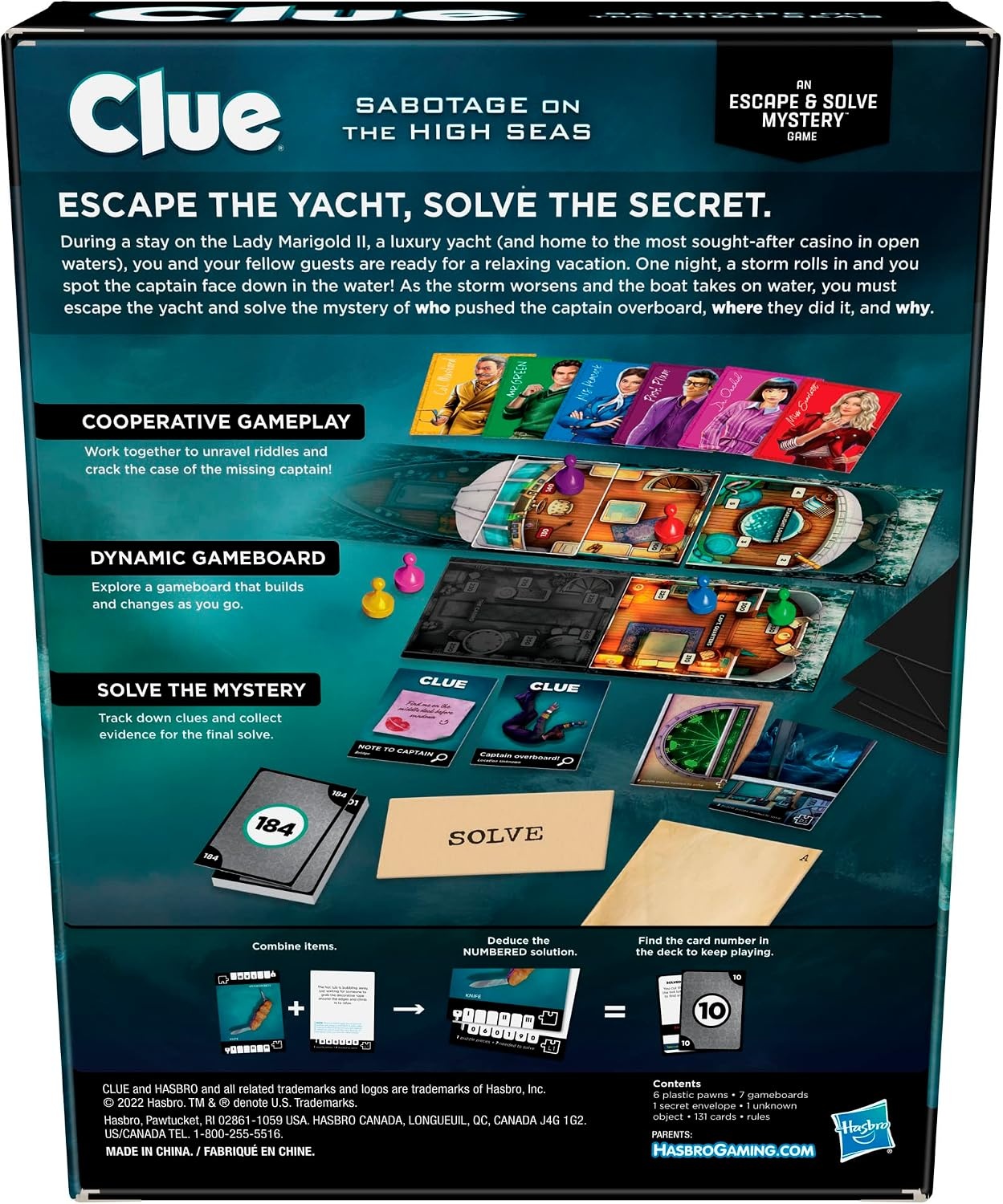 image:imageClue Escape The Midnight Hotel Board Game Clue Escape Room Game 1Time Solve Mystery Games Family Games for Ages 10 16 Players 90 Mins AvgSabotage on the High Seas
