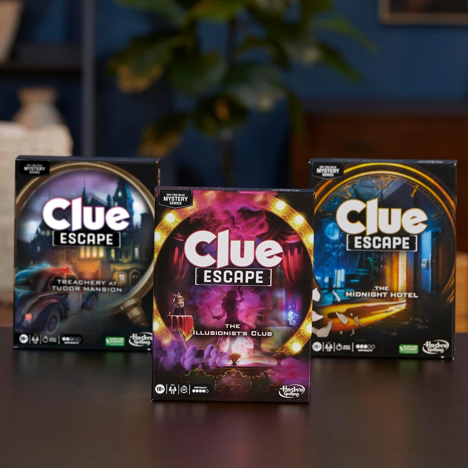 image:imageClue Escape The Midnight Hotel Board Game Clue Escape Room Game 1Time Solve Mystery Games Family Games for Ages 10 16 Players 90 Mins AvgThe Illusionists Club