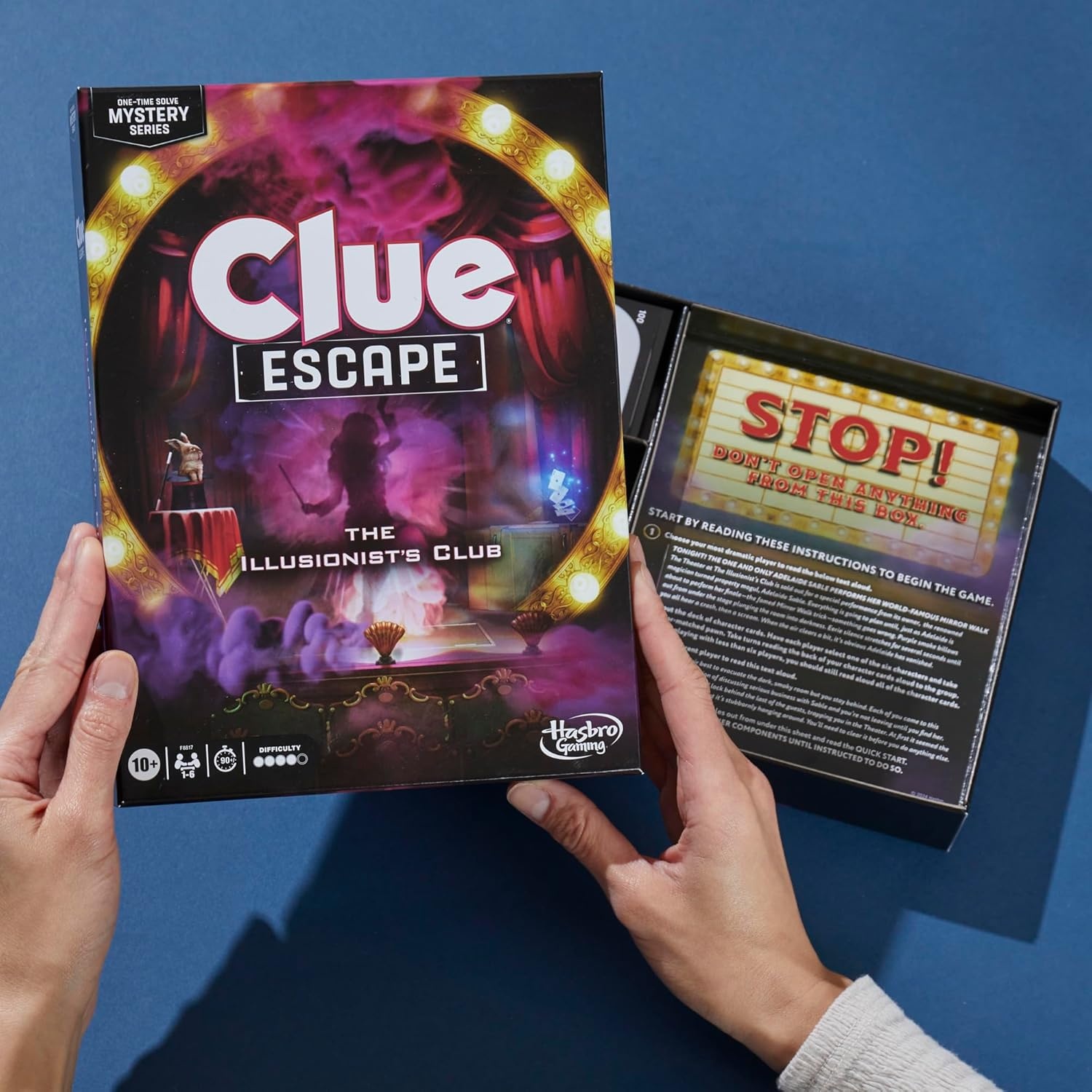 image:imageClue Escape The Midnight Hotel Board Game Clue Escape Room Game 1Time Solve Mystery Games Family Games for Ages 10 16 Players 90 Mins AvgThe Illusionists Club