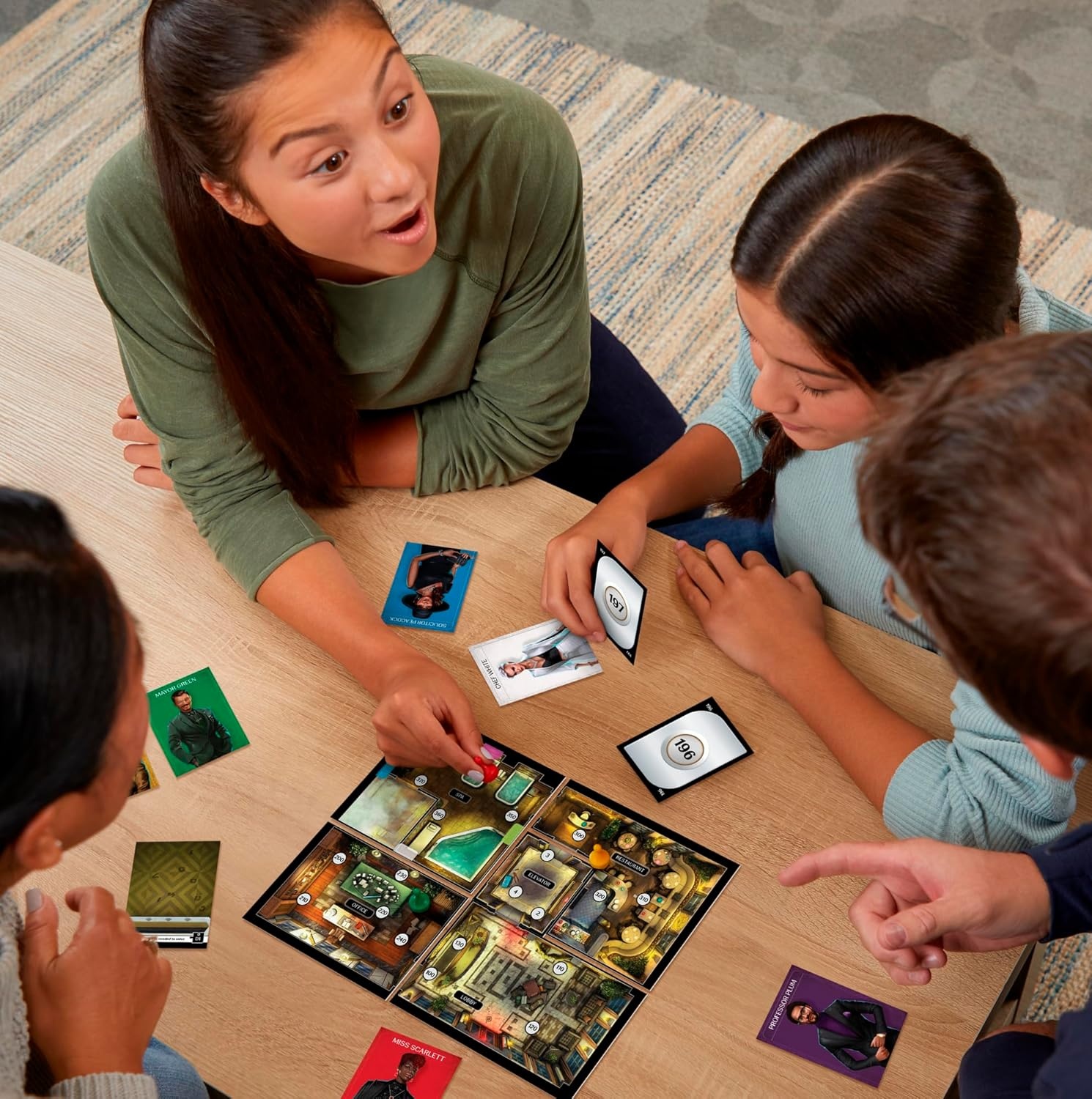 image:imageClue Escape The Midnight Hotel Board Game Clue Escape Room Game 1Time Solve Mystery Games Family Games for Ages 10 16 Players 90 Mins AvgThe Midnight Hotel