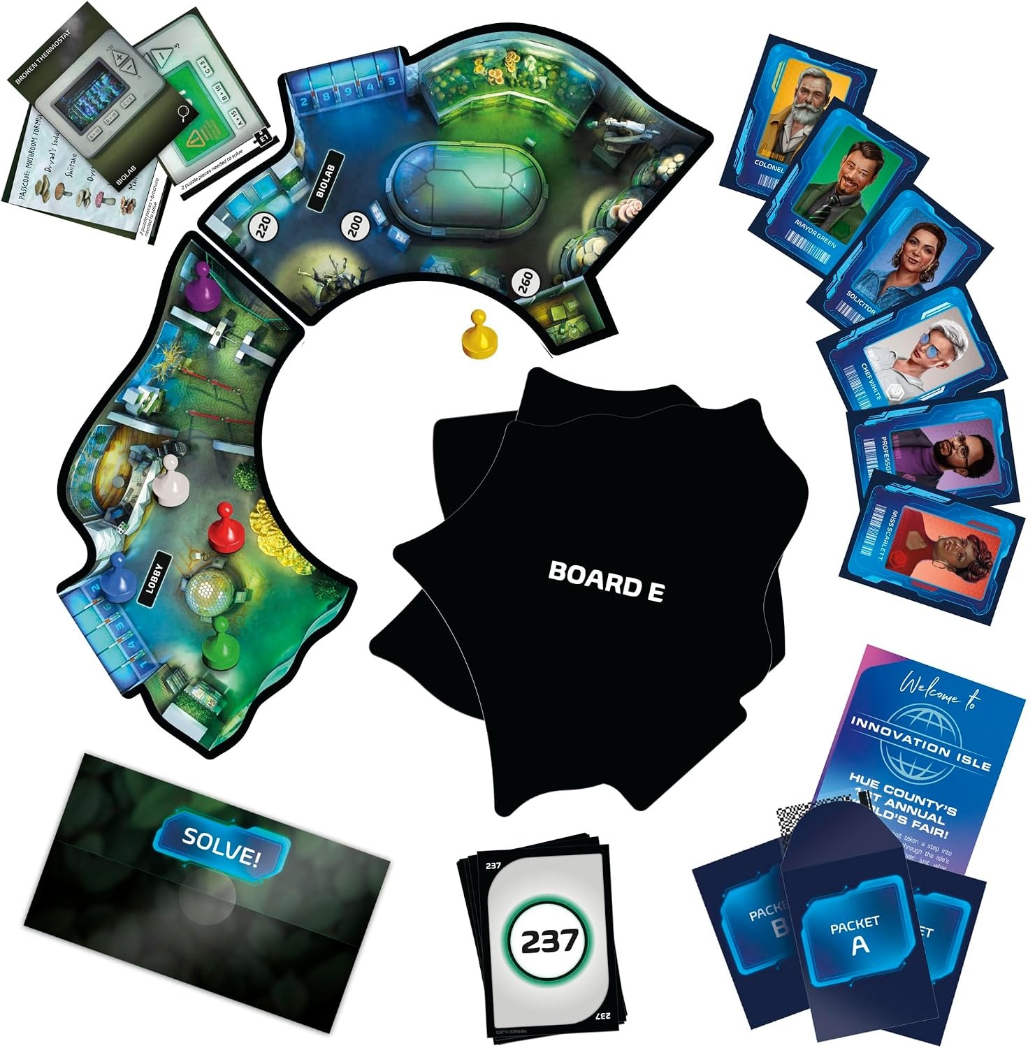 image:imageClue Escape The Worlds Fair Board Game Escape Room 1Time Solve Mystery Games Ages 10 1 to 6 Players 90 120 Mins Family Games