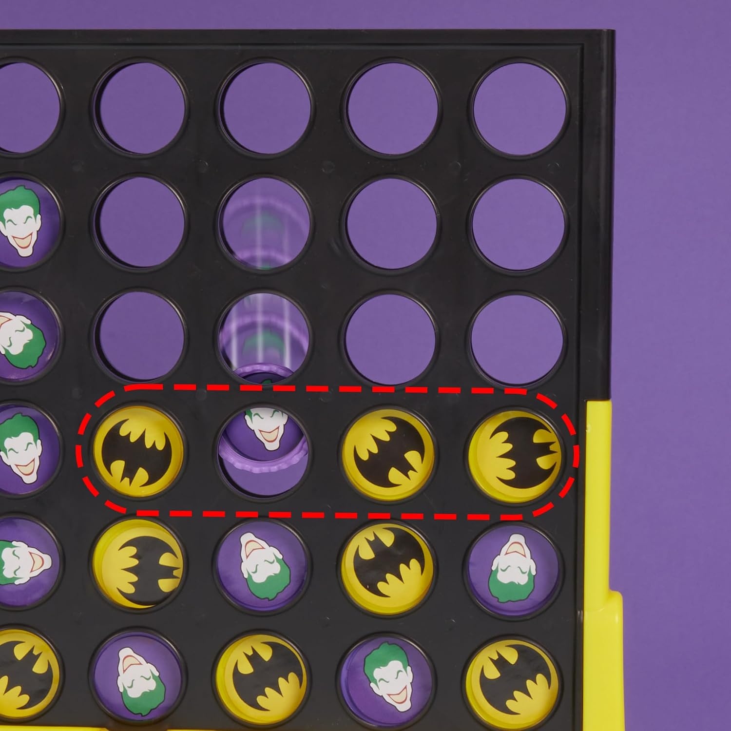 image:imageConnect 4 Batman Game BatmanThemed 4 in a Row Game Ages 6 and Up for 2 Players Strategy Board Games for Kids and Families Amazon Exclusive