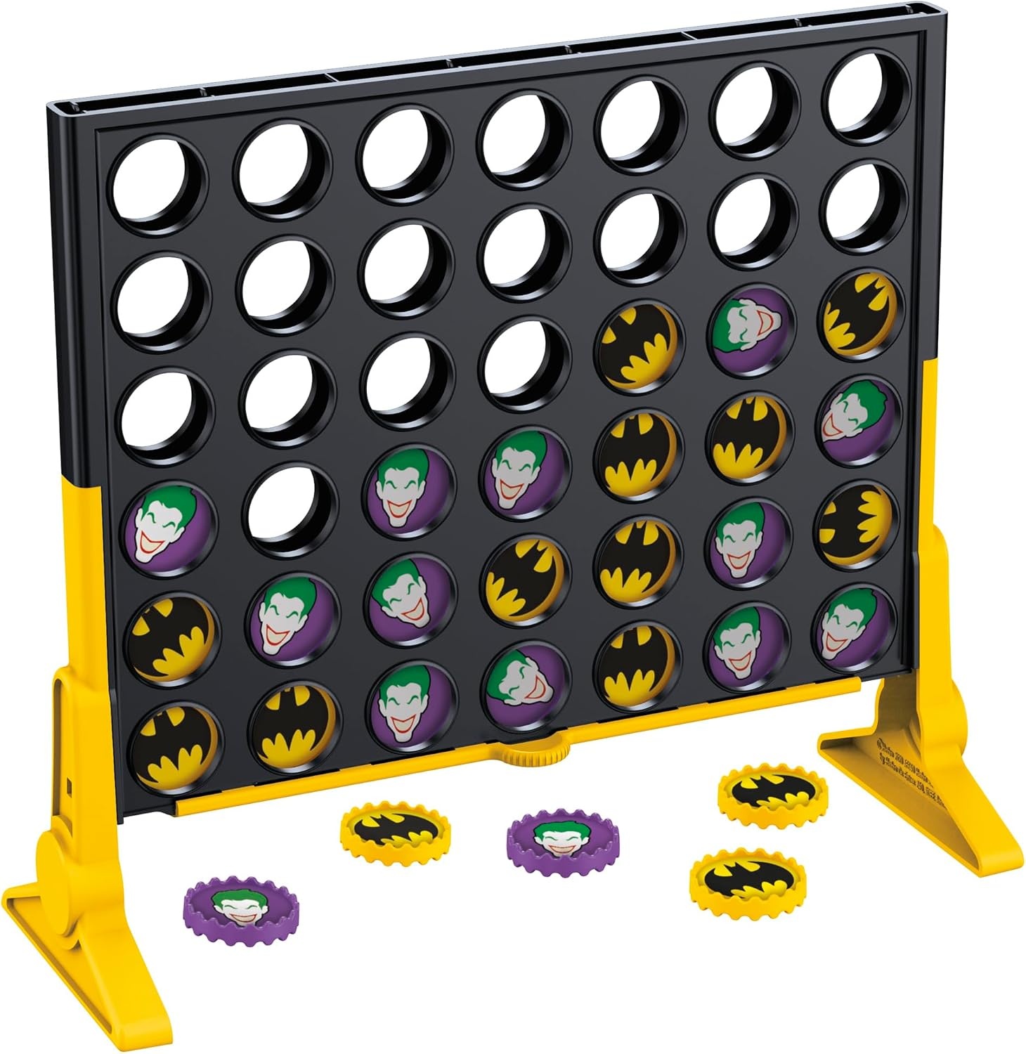 image:imageConnect 4 Batman Game BatmanThemed 4 in a Row Game Ages 6 and Up for 2 Players Strategy Board Games for Kids and Families Amazon Exclusive