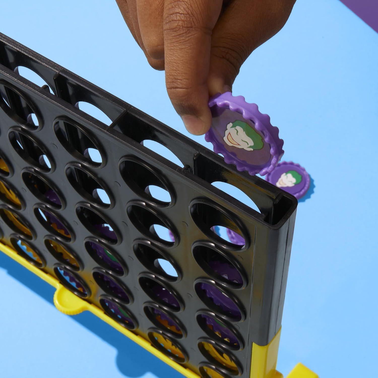 image:imageConnect 4 Batman Game BatmanThemed 4 in a Row Game Ages 6 and Up for 2 Players Strategy Board Games for Kids and Families Amazon Exclusive