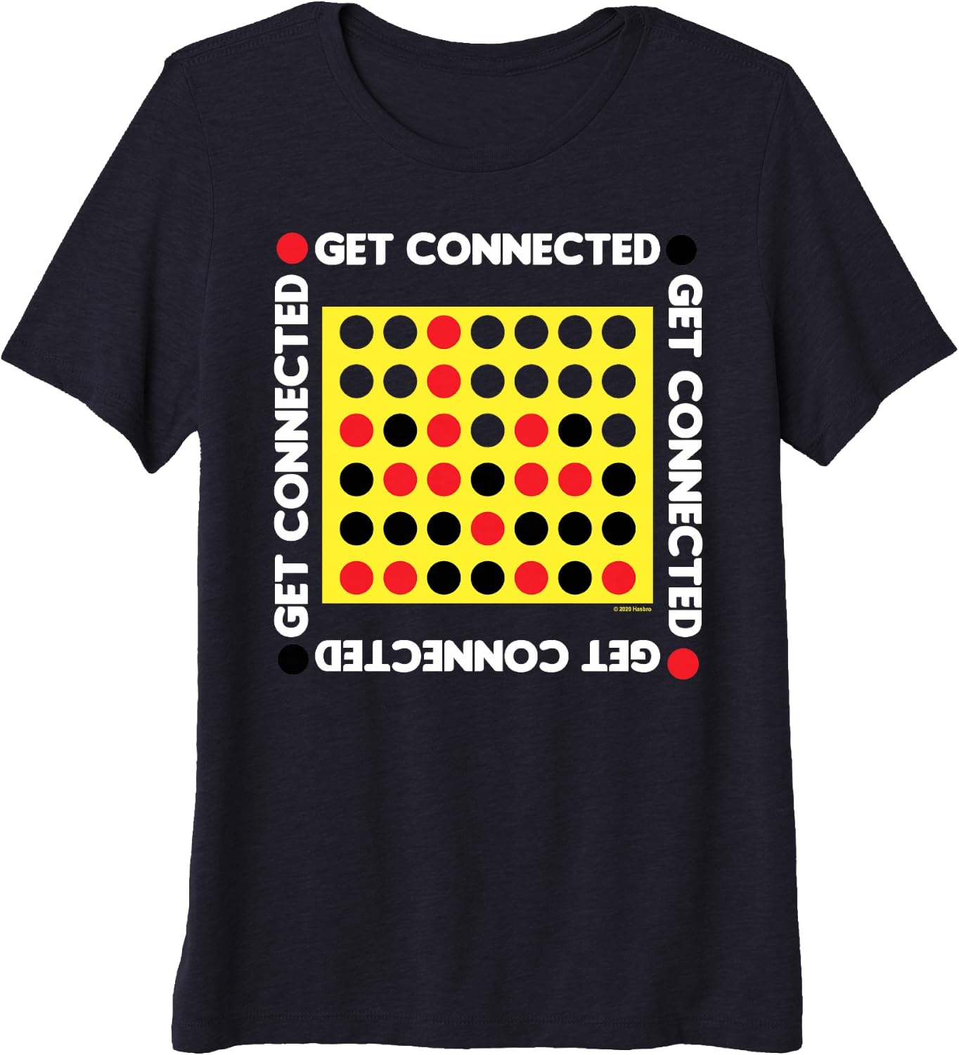 image:imageConnect Four Game Box Up Premium Triblend TShirtNavy Blue