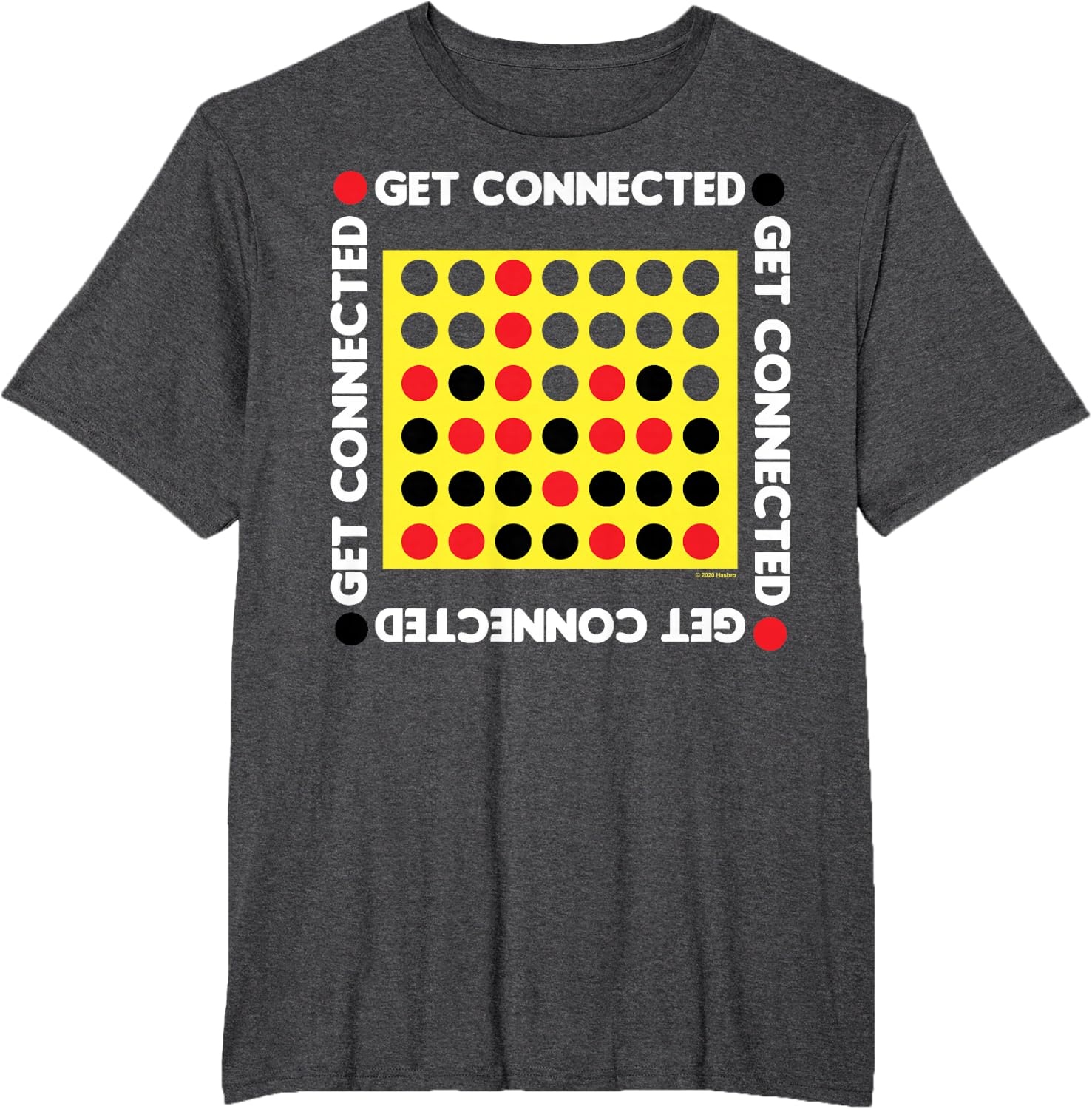 image:imageConnect Four Game Box Up TShirtDark Heather Grey