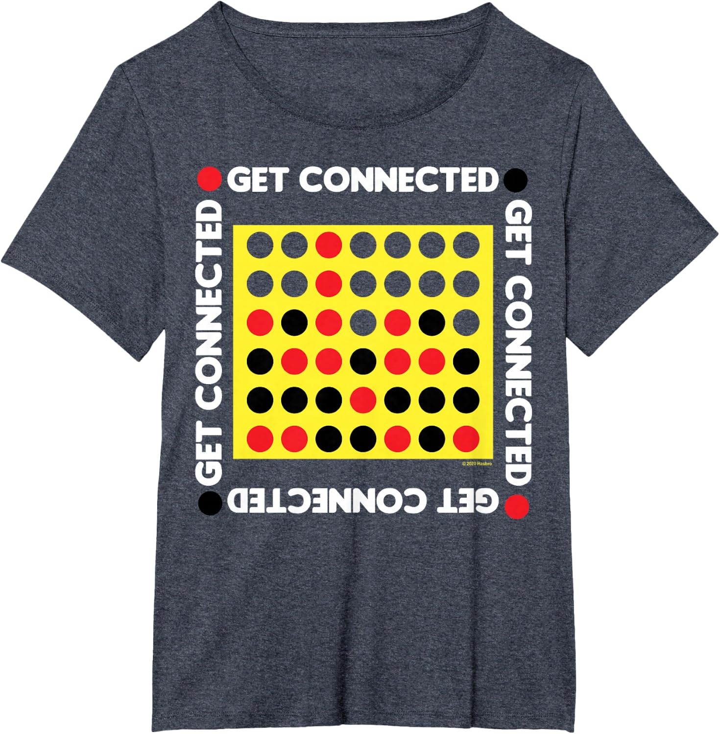 image:imageConnect Four Game Box Up TShirtHeather Blue