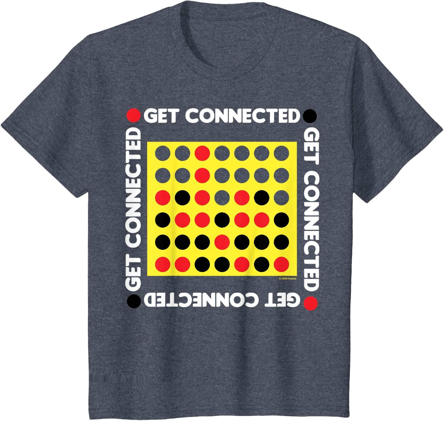image:imageConnect Four Game Box Up TShirtHeather Blue
