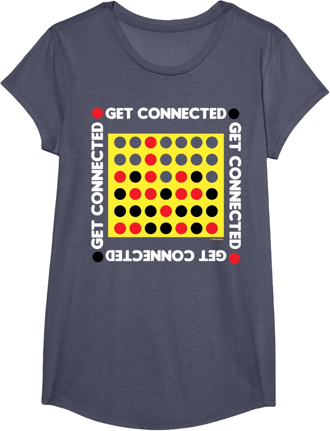 image:imageConnect Four Game Box Up TShirtHeather Blue