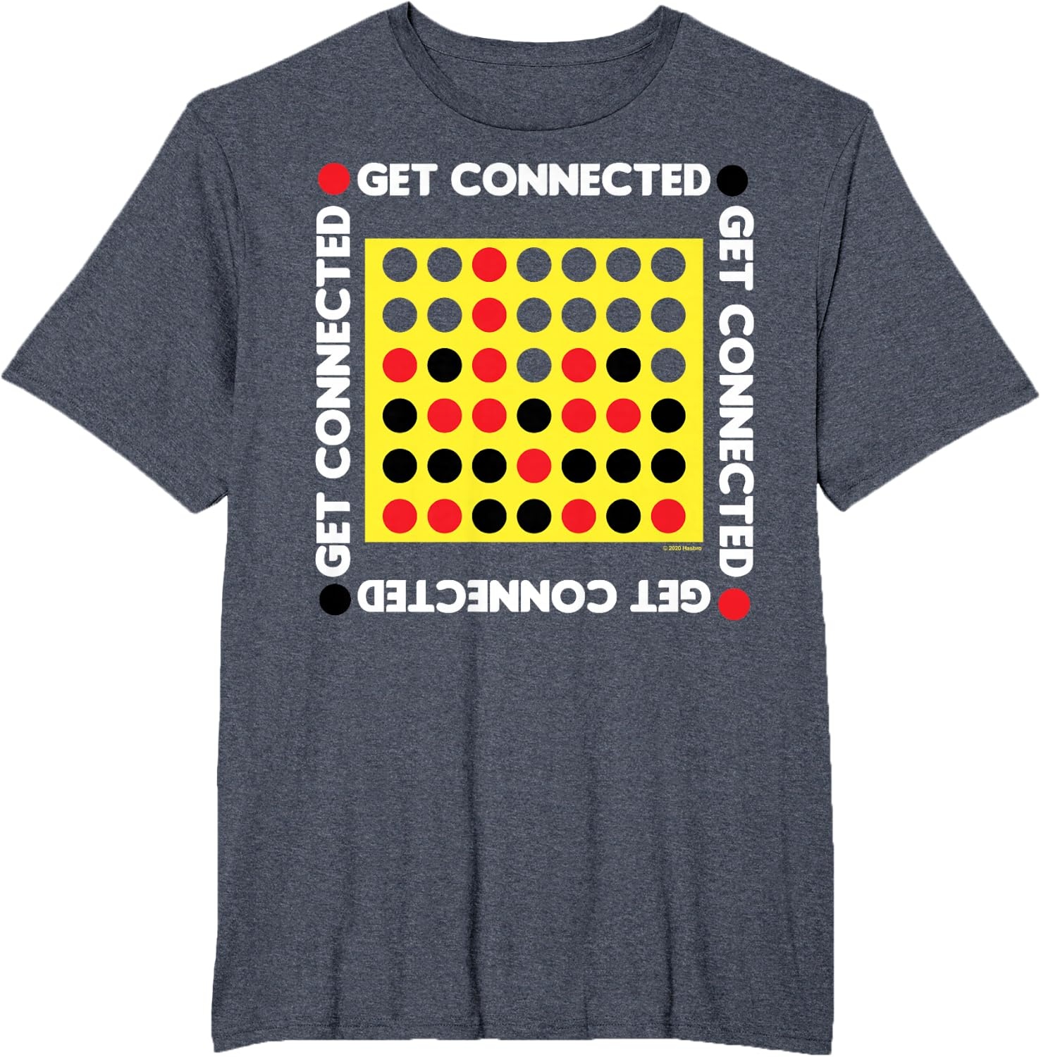 image:imageConnect Four Game Box Up TShirtHeather Blue