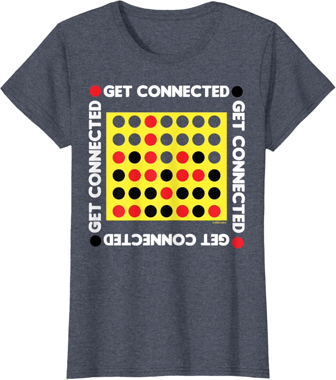 image:imageConnect Four Game Box Up TShirtHeather Blue