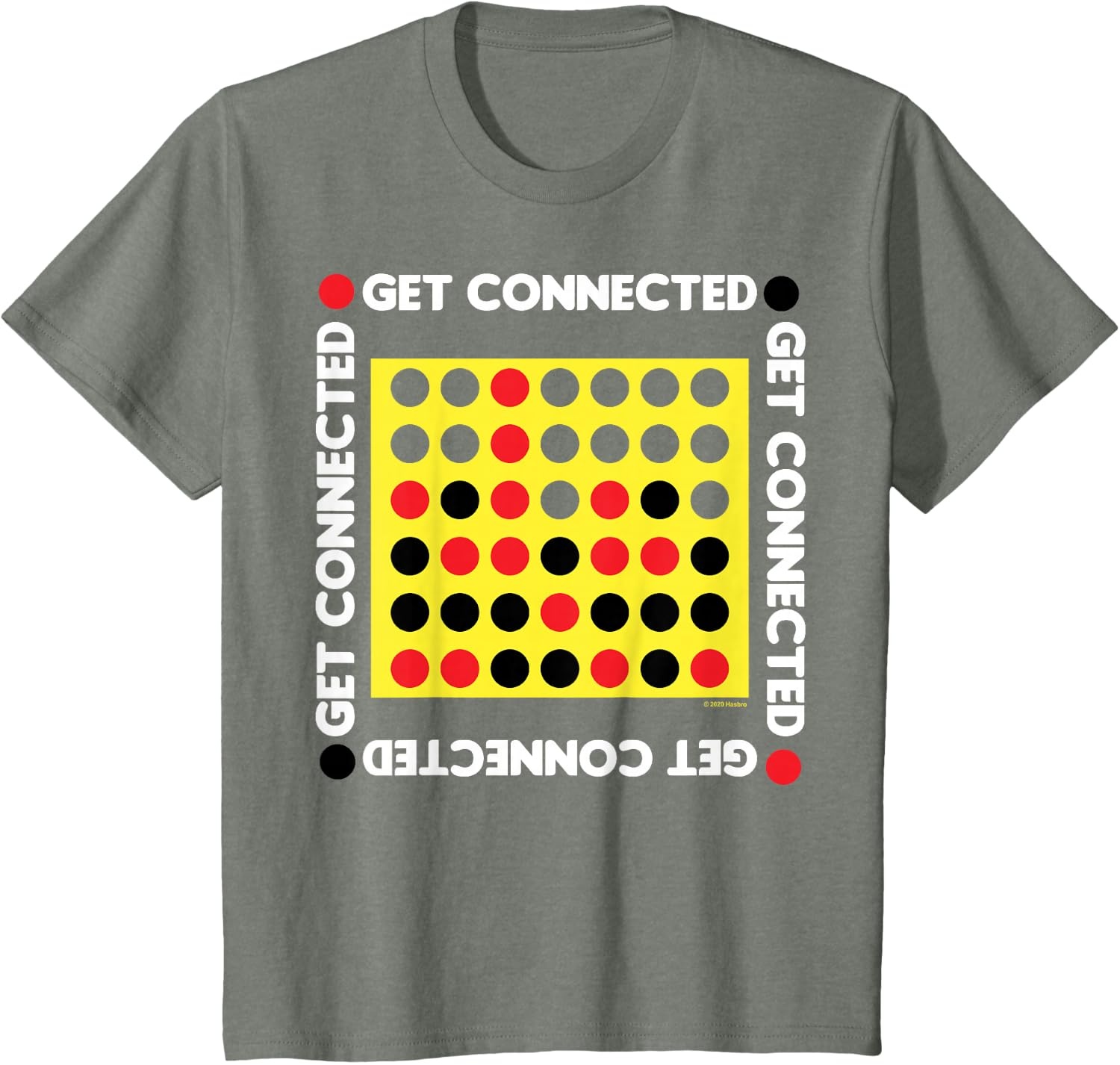 image:imageConnect Four Game Box Up TShirtOlive Heather