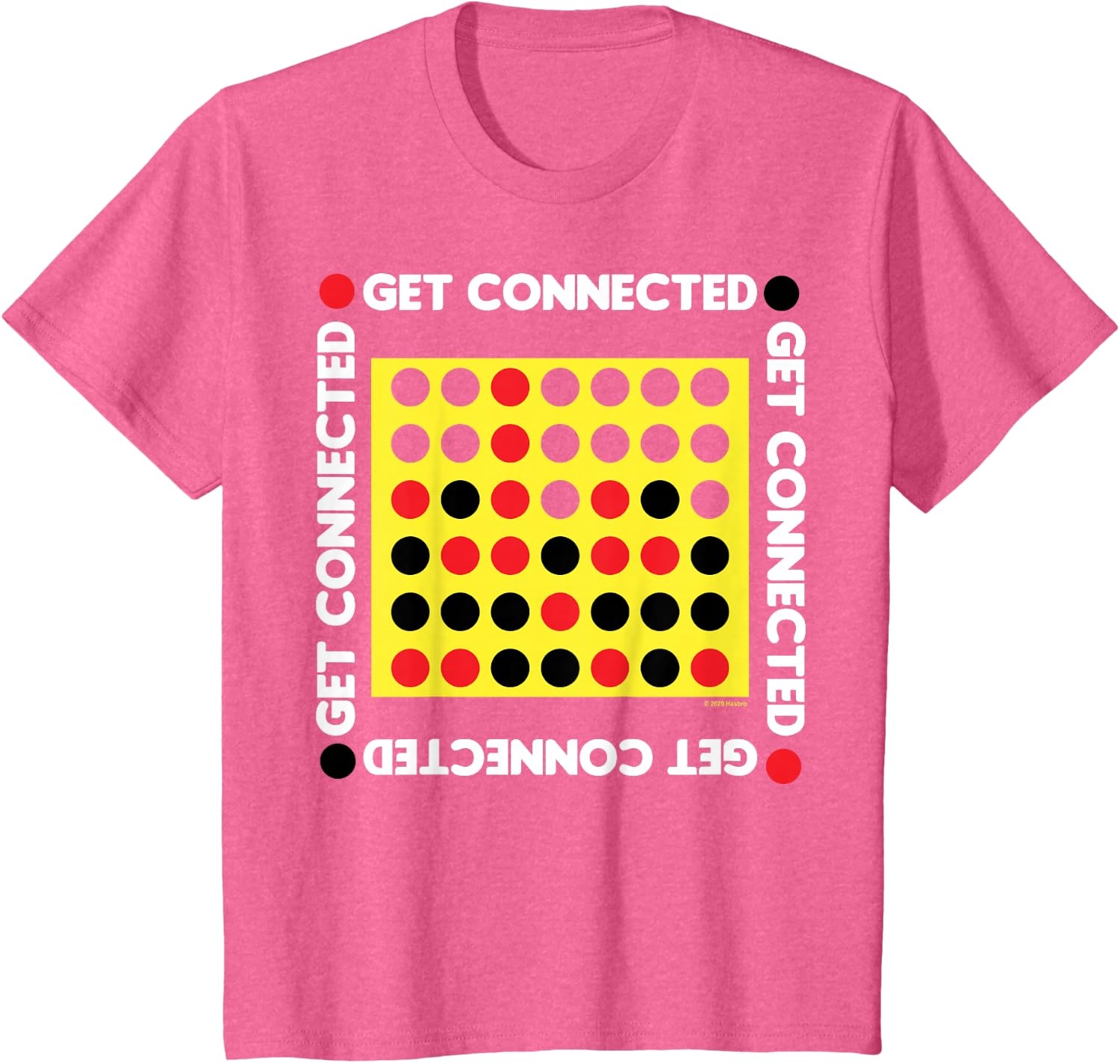 image:imageConnect Four Game Box Up TShirtPink Heather