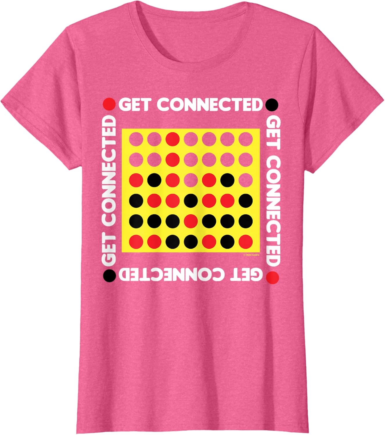 image:imageConnect Four Game Box Up TShirtPink Heather