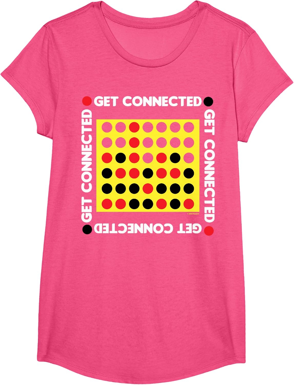 image:imageConnect Four Game Box Up TShirtPink Heather
