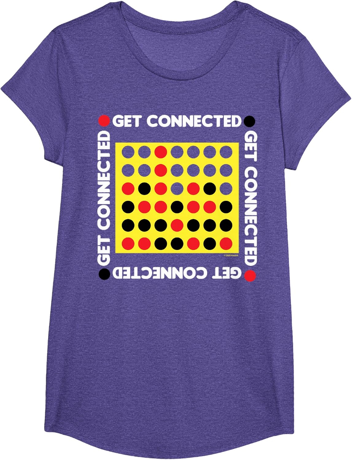 image:imageConnect Four Game Box Up TShirtPurple Heather