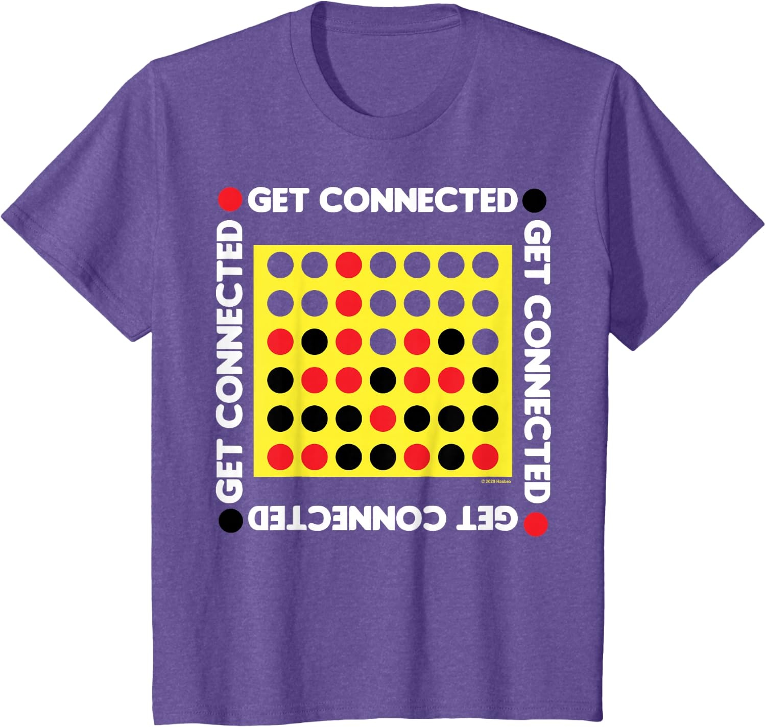 image:imageConnect Four Game Box Up TShirtPurple Heather