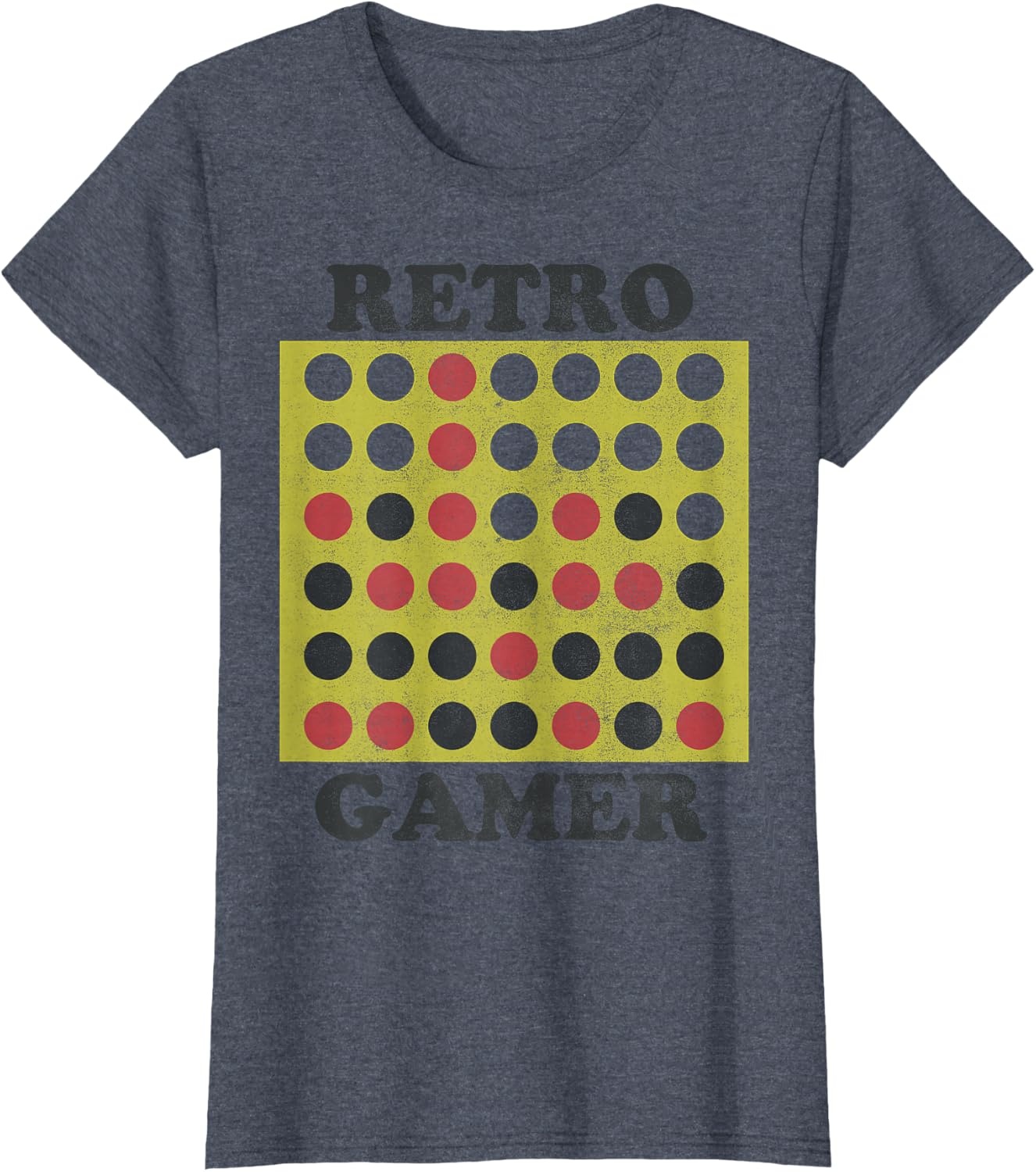 image:imageConnect Four Retro Gamer Board TShirtHeather Blue