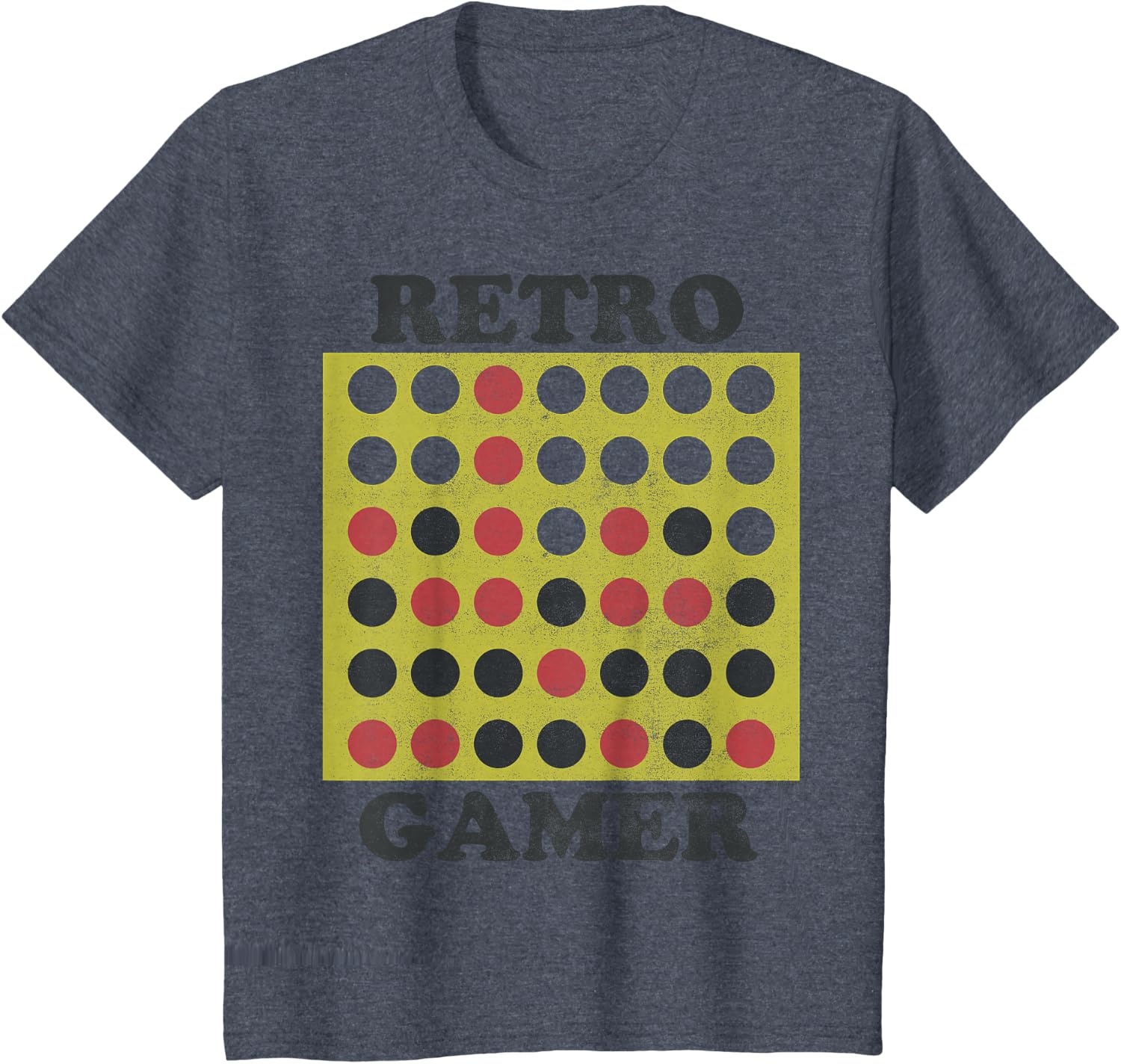 image:imageConnect Four Retro Gamer Board TShirtHeather Blue