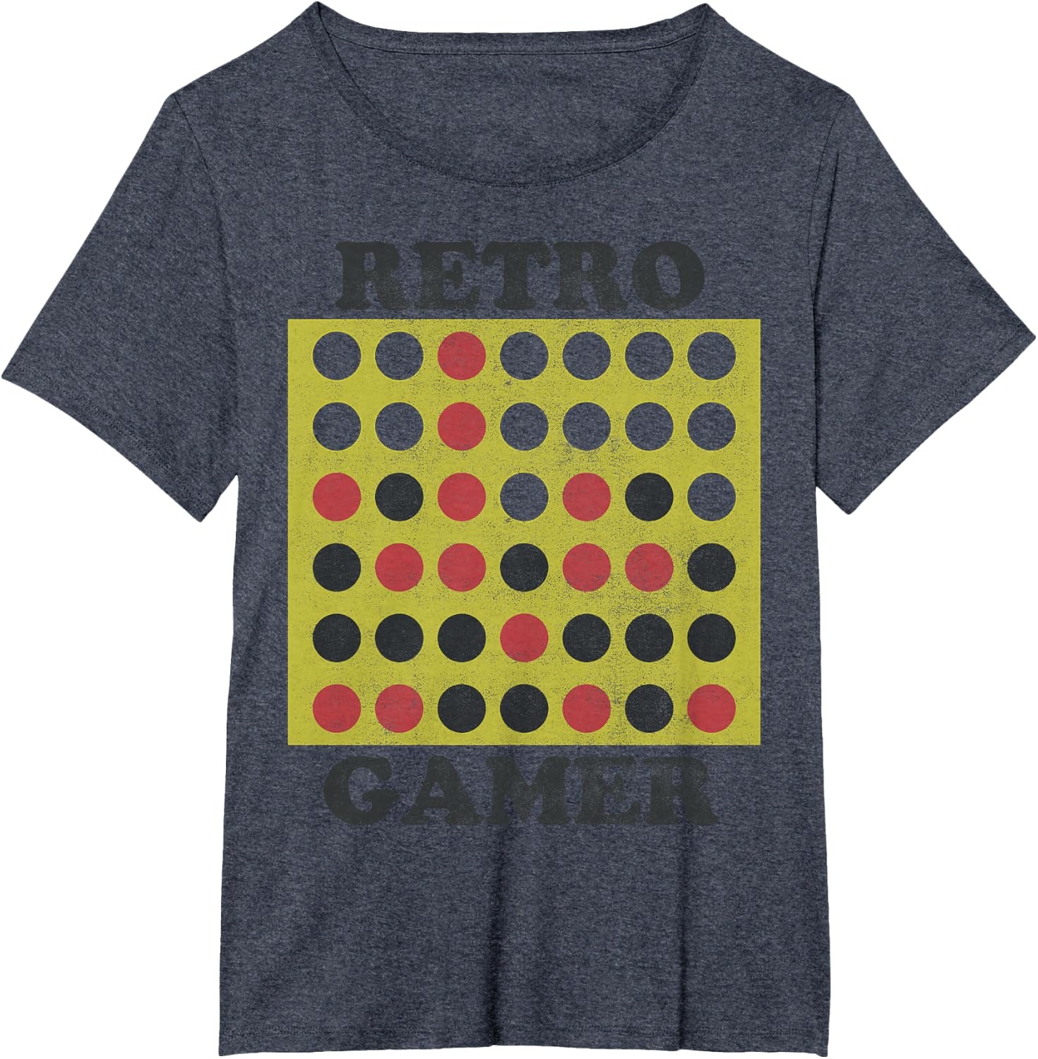 image:imageConnect Four Retro Gamer Board TShirtHeather Blue