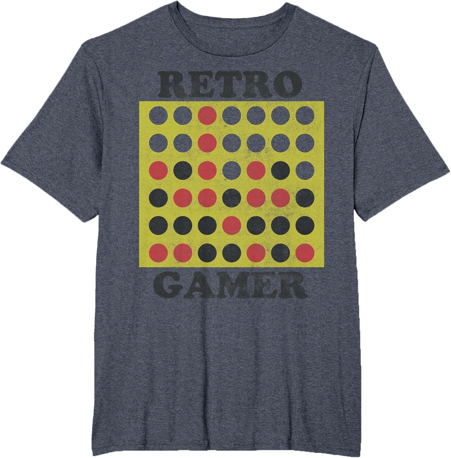 image:imageConnect Four Retro Gamer Board TShirtHeather Blue