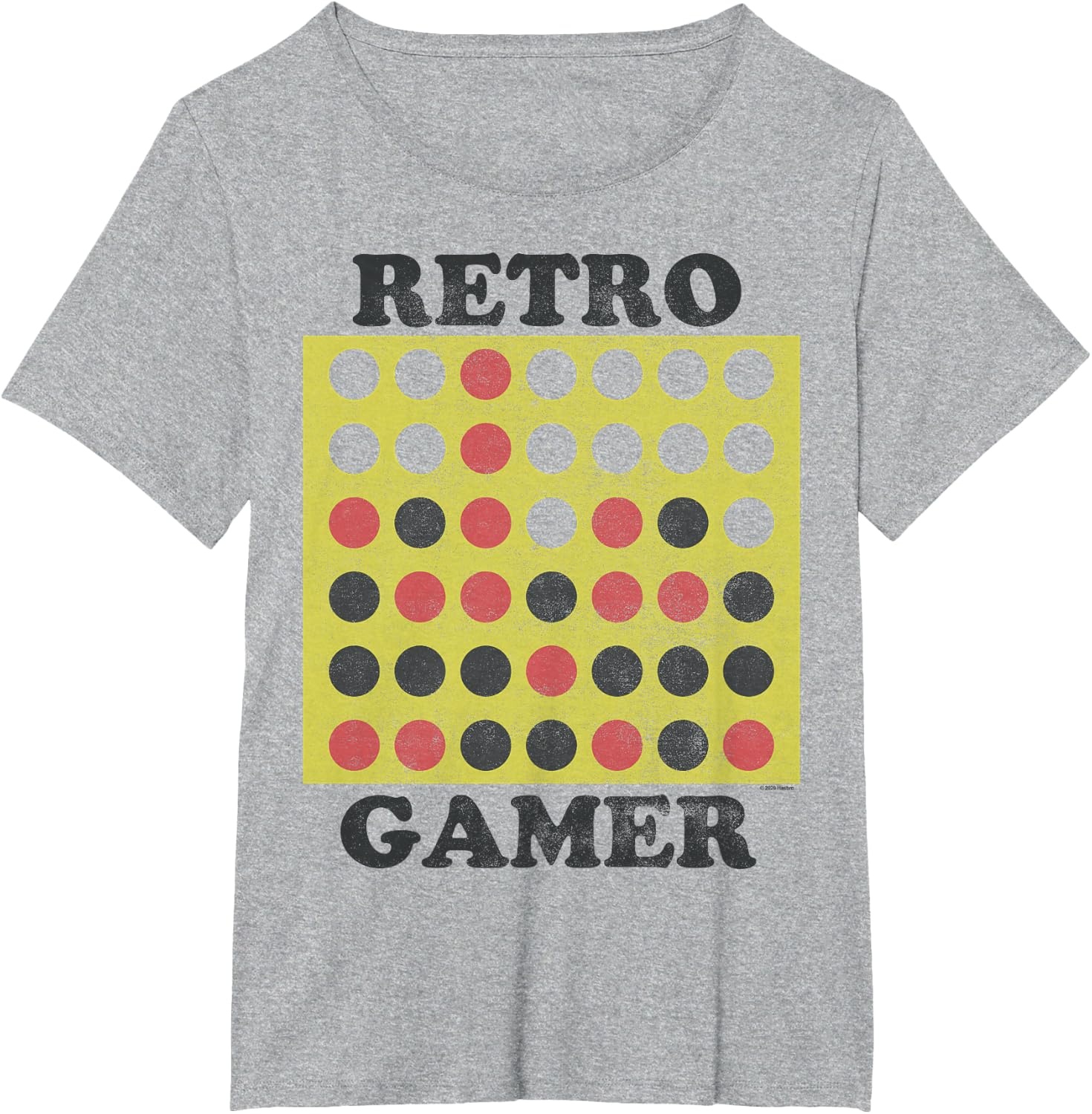 image:imageConnect Four Retro Gamer Board TShirtHeather Grey