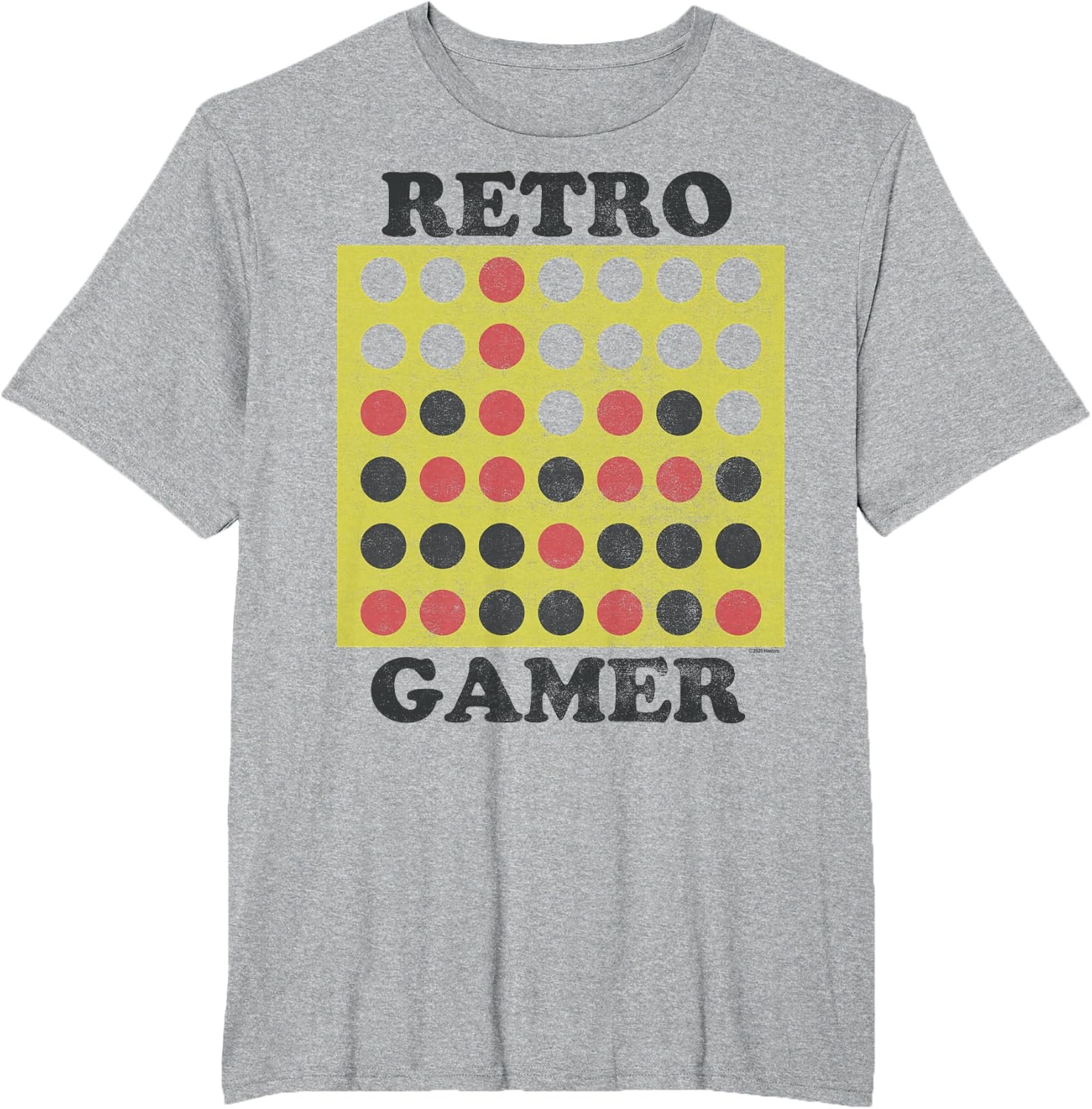 image:imageConnect Four Retro Gamer Board TShirtHeather Grey