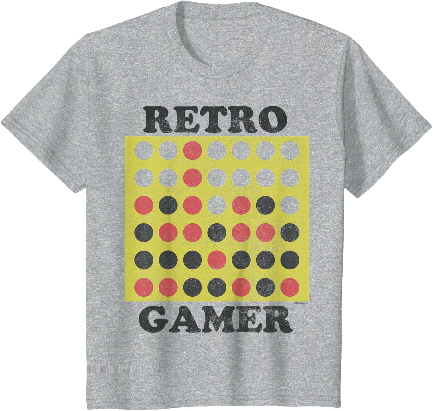 image:imageConnect Four Retro Gamer Board TShirtHeather Grey