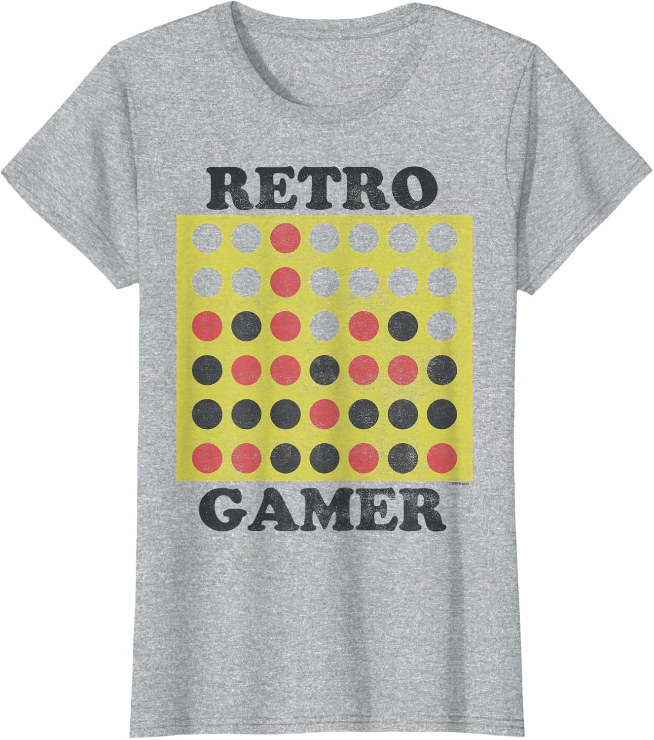 image:imageConnect Four Retro Gamer Board TShirtHeather Grey