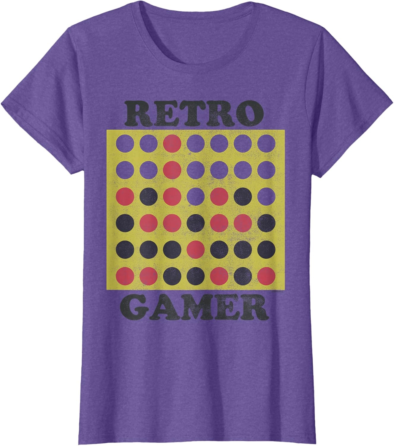 image:imageConnect Four Retro Gamer Board TShirtPurple Heather