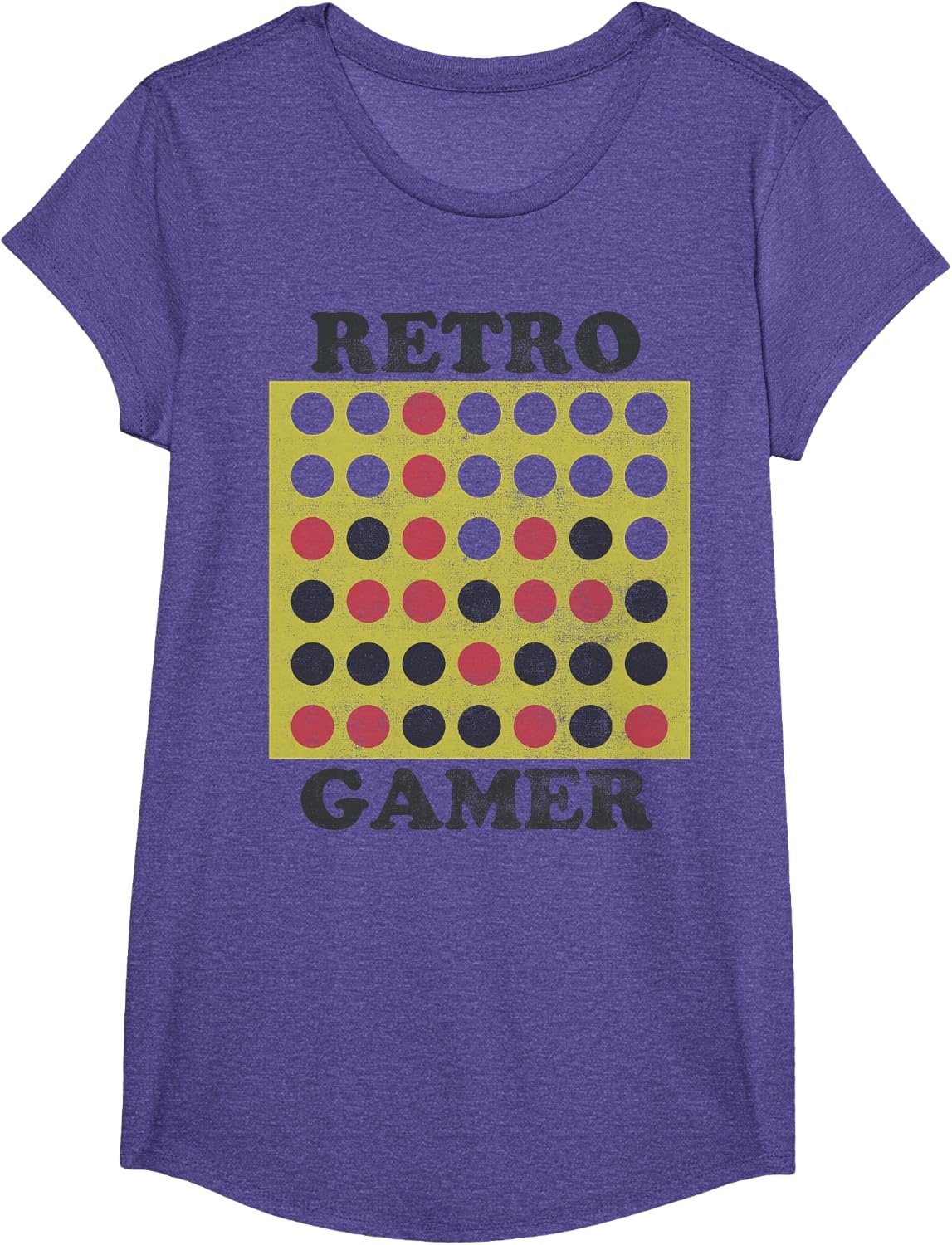 image:imageConnect Four Retro Gamer Board TShirtPurple Heather