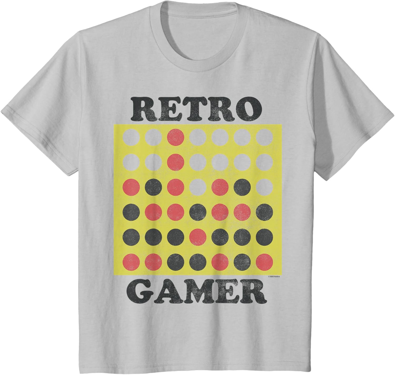 image:imageConnect Four Retro Gamer Board TShirtSilver Grey