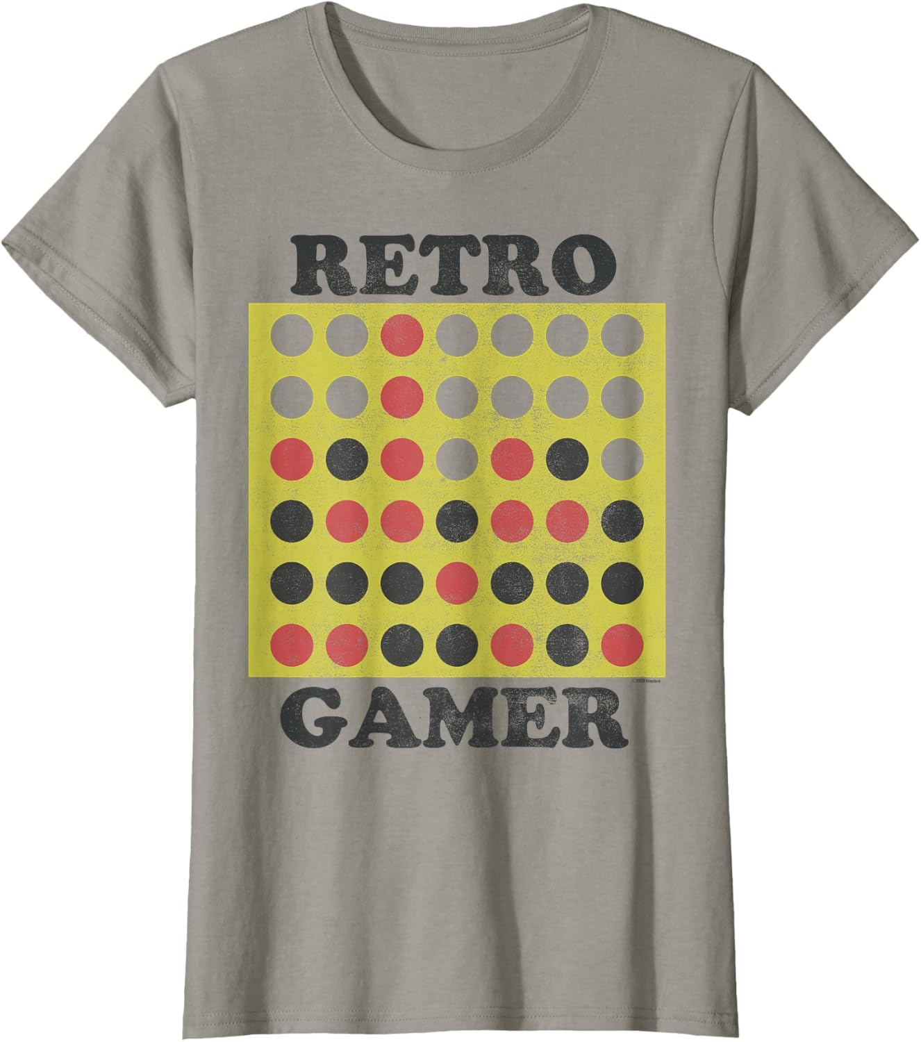 image:imageConnect Four Retro Gamer Board TShirtSlate Grey