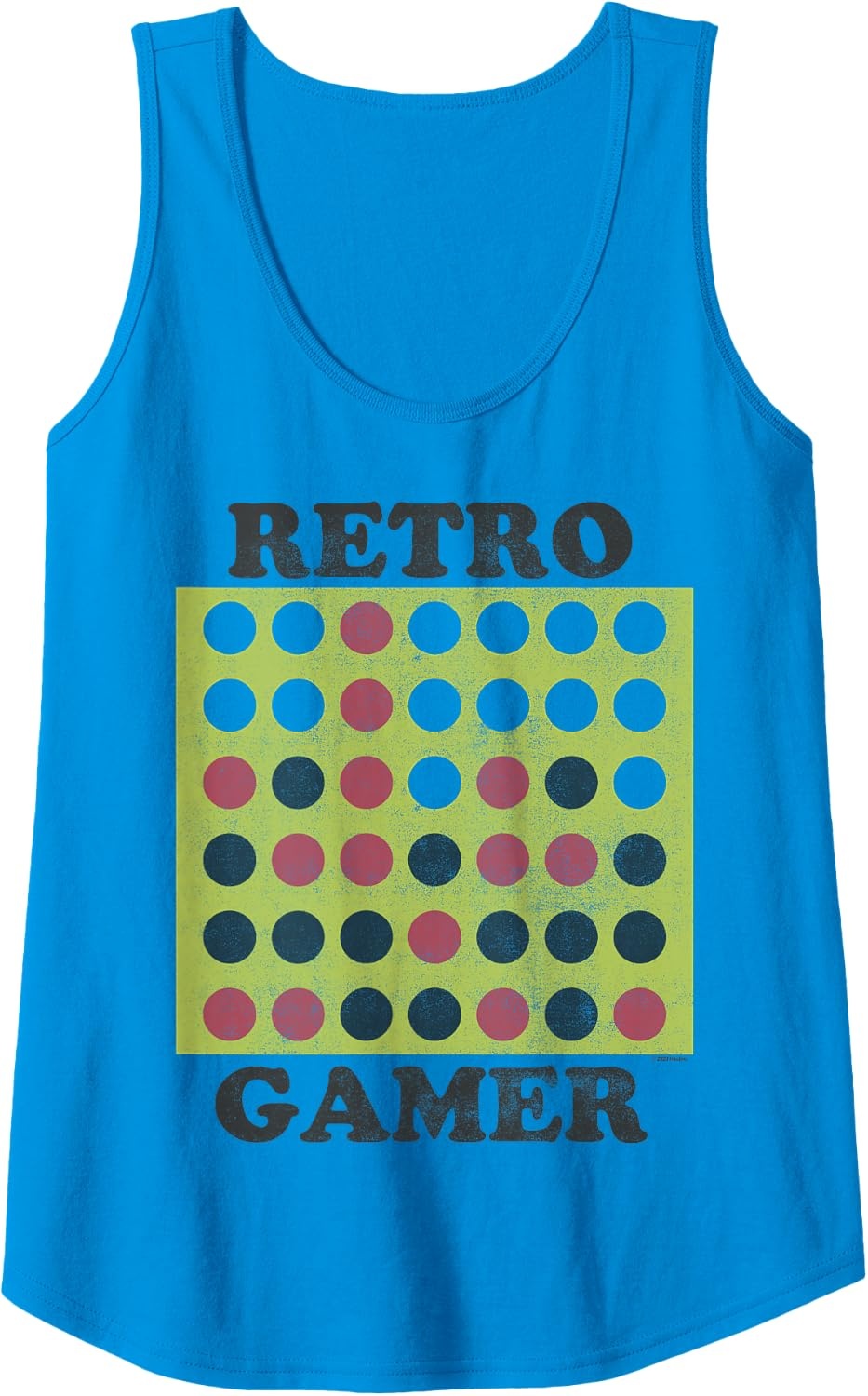 image:imageConnect Four Retro Gamer Board Tank TopSapphire Blue