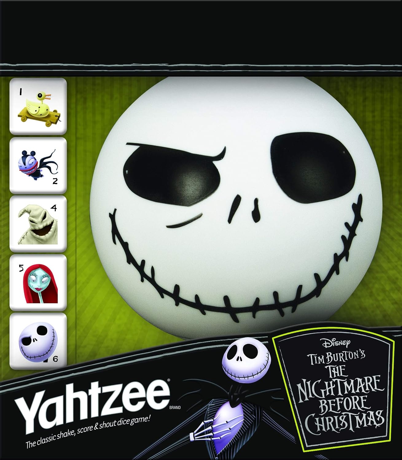 image:imageDisney Yahtzee The Nightmare Before Christmas Dice Game Collectible Jack Skellington Toy Family Dice Game amp Travel Games