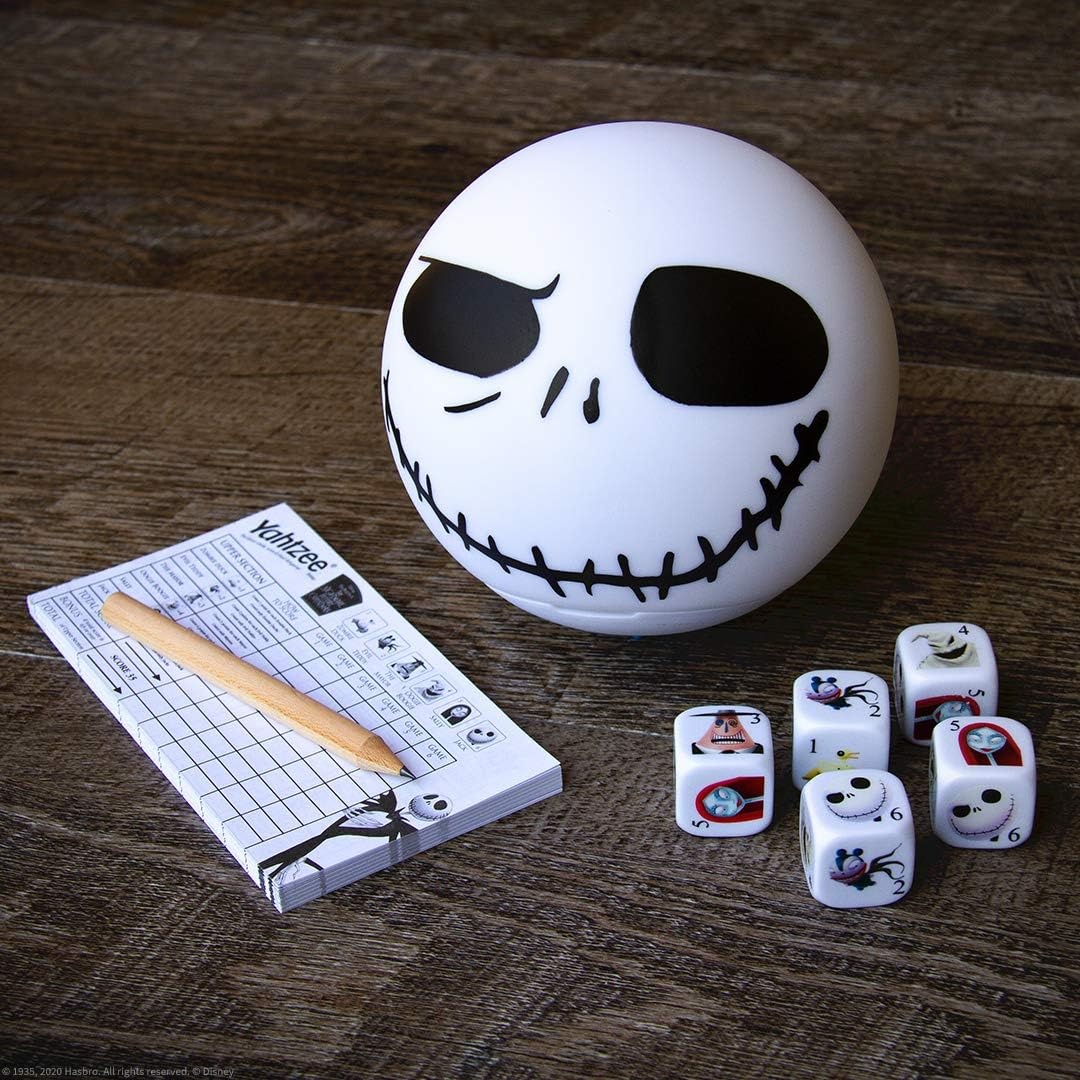 image:imageDisney Yahtzee The Nightmare Before Christmas Dice Game Collectible Jack Skellington Toy Family Dice Game amp Travel Games