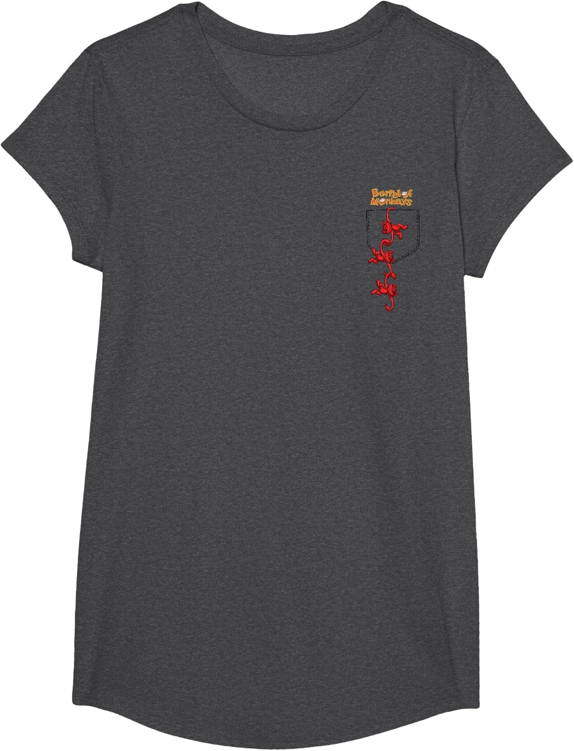 image:imageFaux Pocket TShirtDark Heather Grey