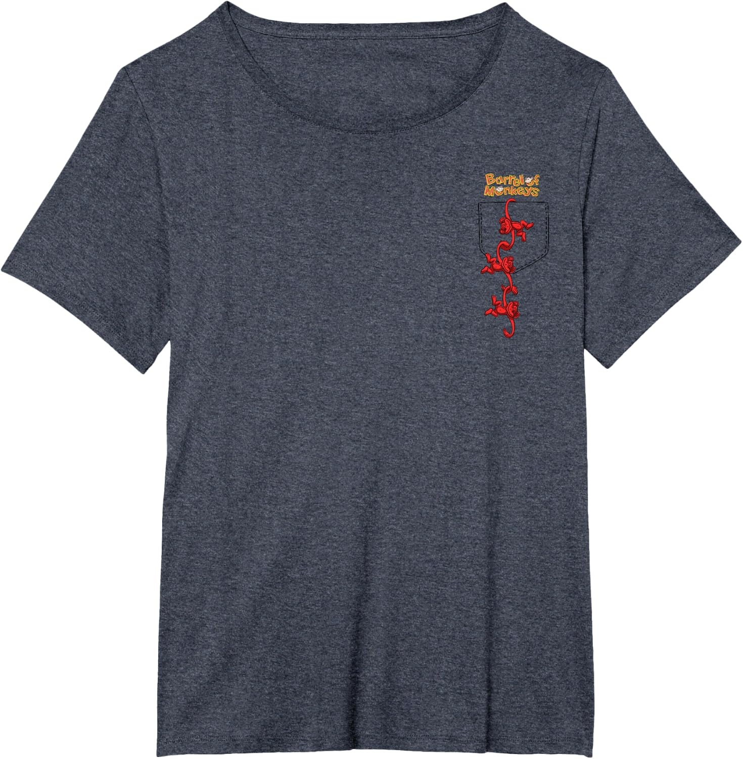 image:imageFaux Pocket TShirtHeather Blue