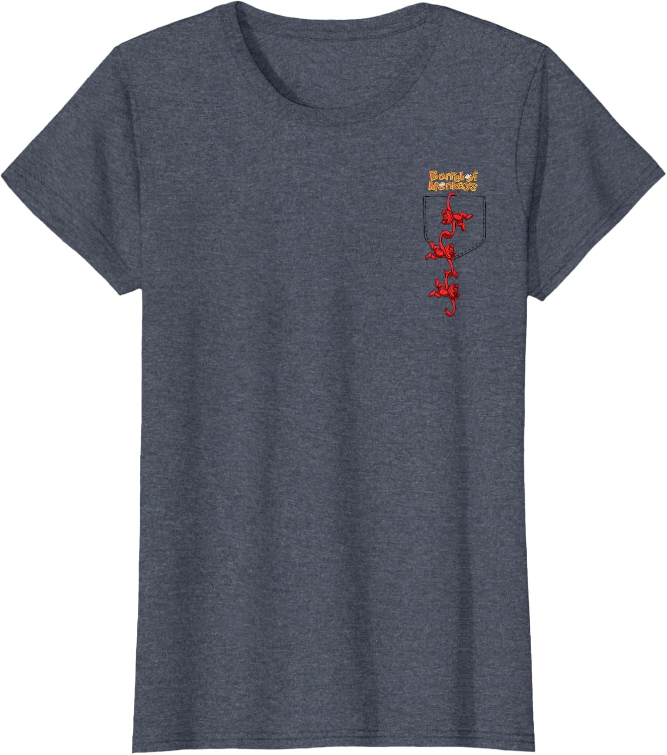 image:imageFaux Pocket TShirtHeather Blue