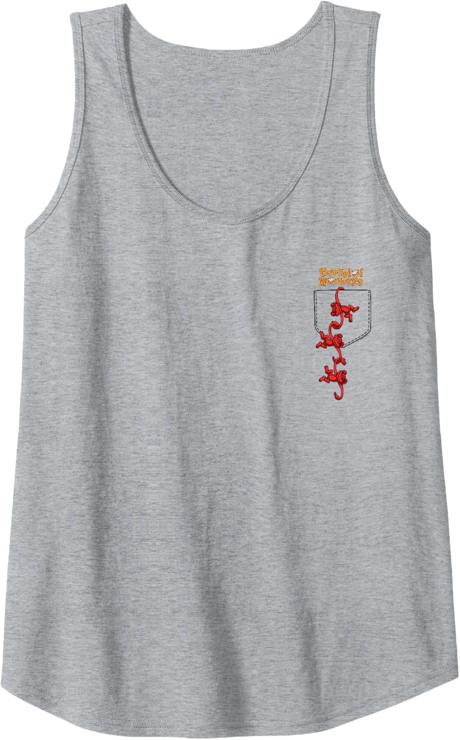 image:imageFaux Pocket Tank TopHeather Grey
