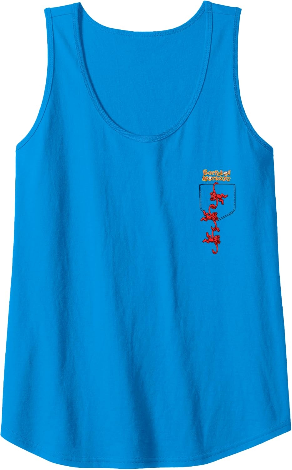 image:imageFaux Pocket Tank TopSapphire Blue