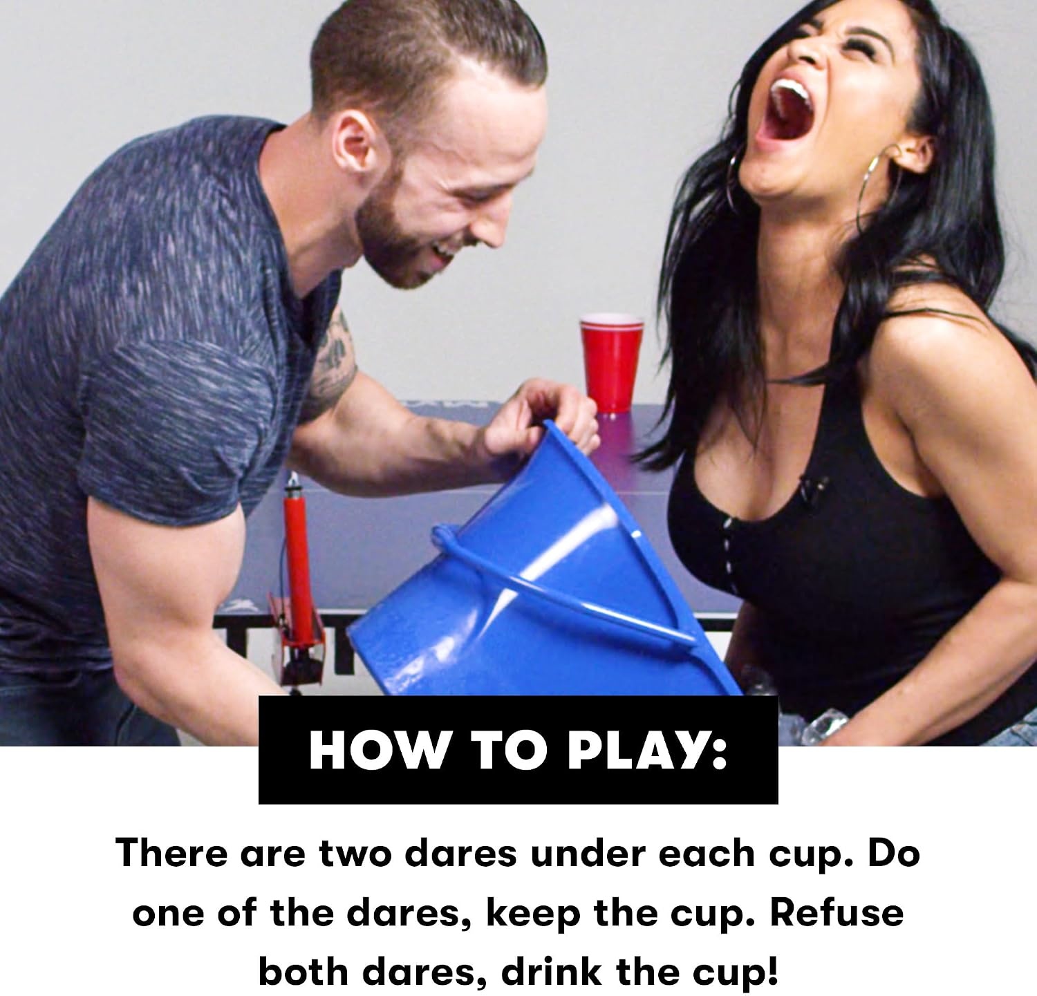 image:imageFear Pong Adult Party Game by Cut Internet Famous Extreme Pong Game with Wild Dares Ages 21 28 Players 30 Mins