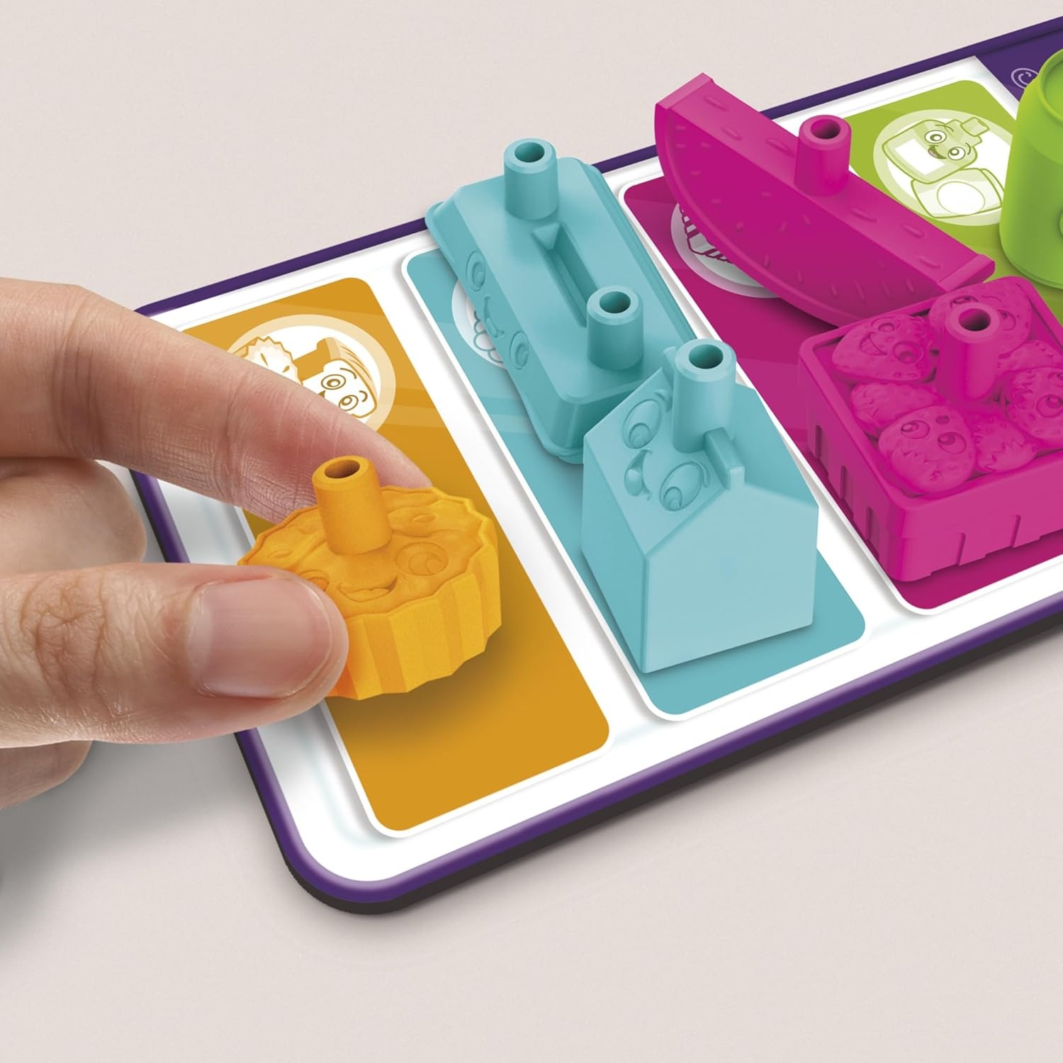 image:imageGrocery Go Karts Board Game for Preschoolers and Kids Ages 4 and Up Building Game with Mini Groceries Preschool Games for 24 Players