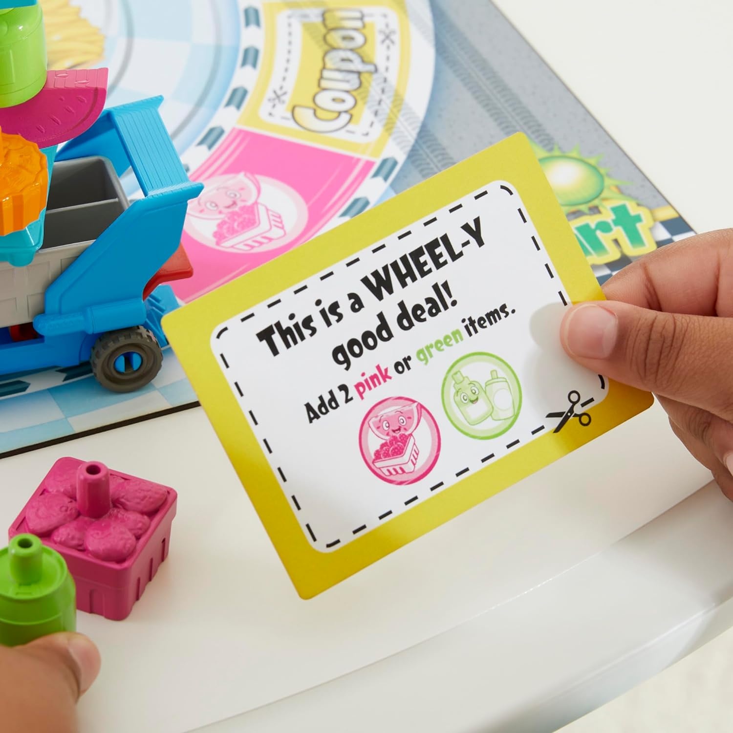 image:imageGrocery Go Karts Board Game for Preschoolers and Kids Ages 4 and Up Building Game with Mini Groceries Preschool Games for 24 Players