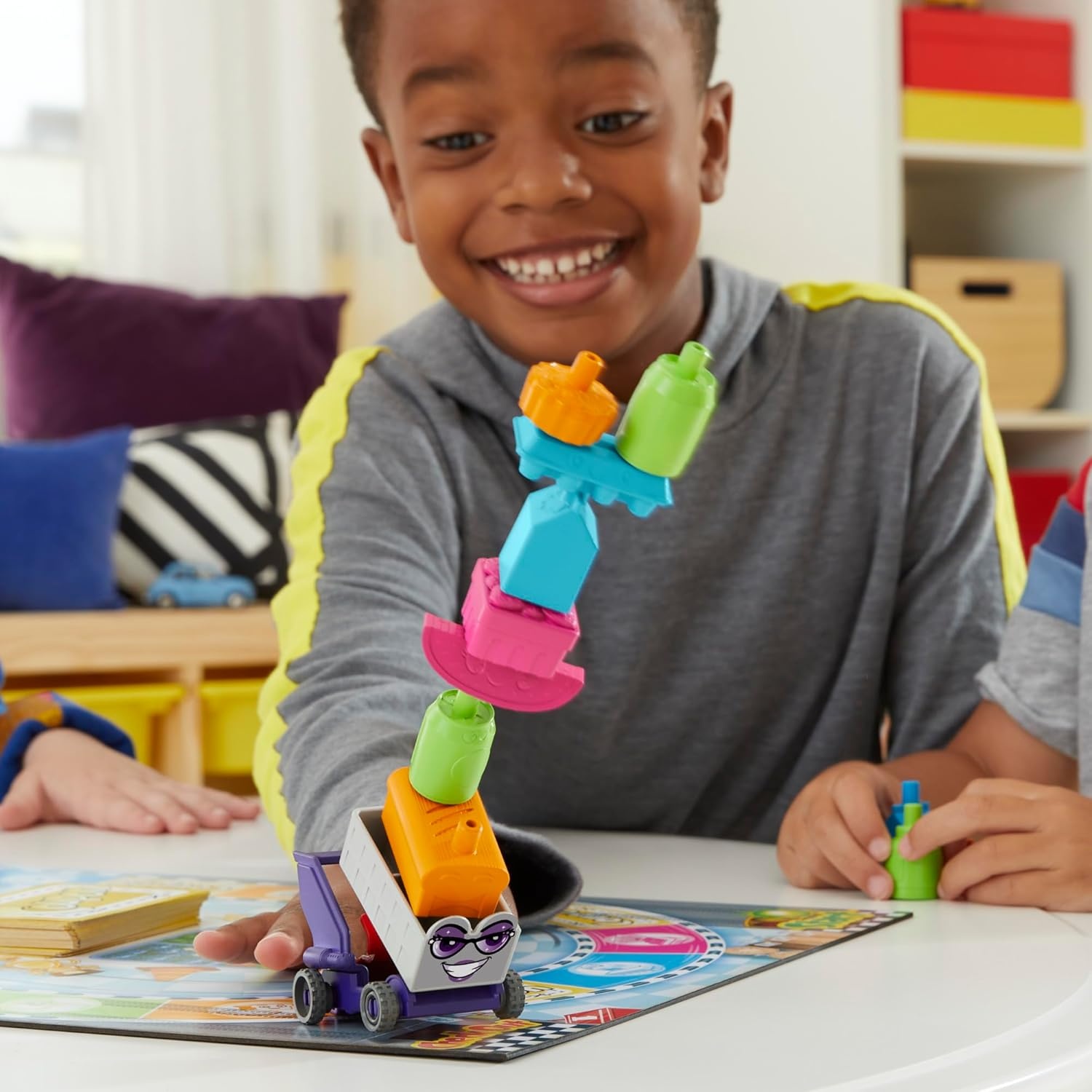 image:imageGrocery Go Karts Board Game for Preschoolers and Kids Ages 4 and Up Building Game with Mini Groceries Preschool Games for 24 Players