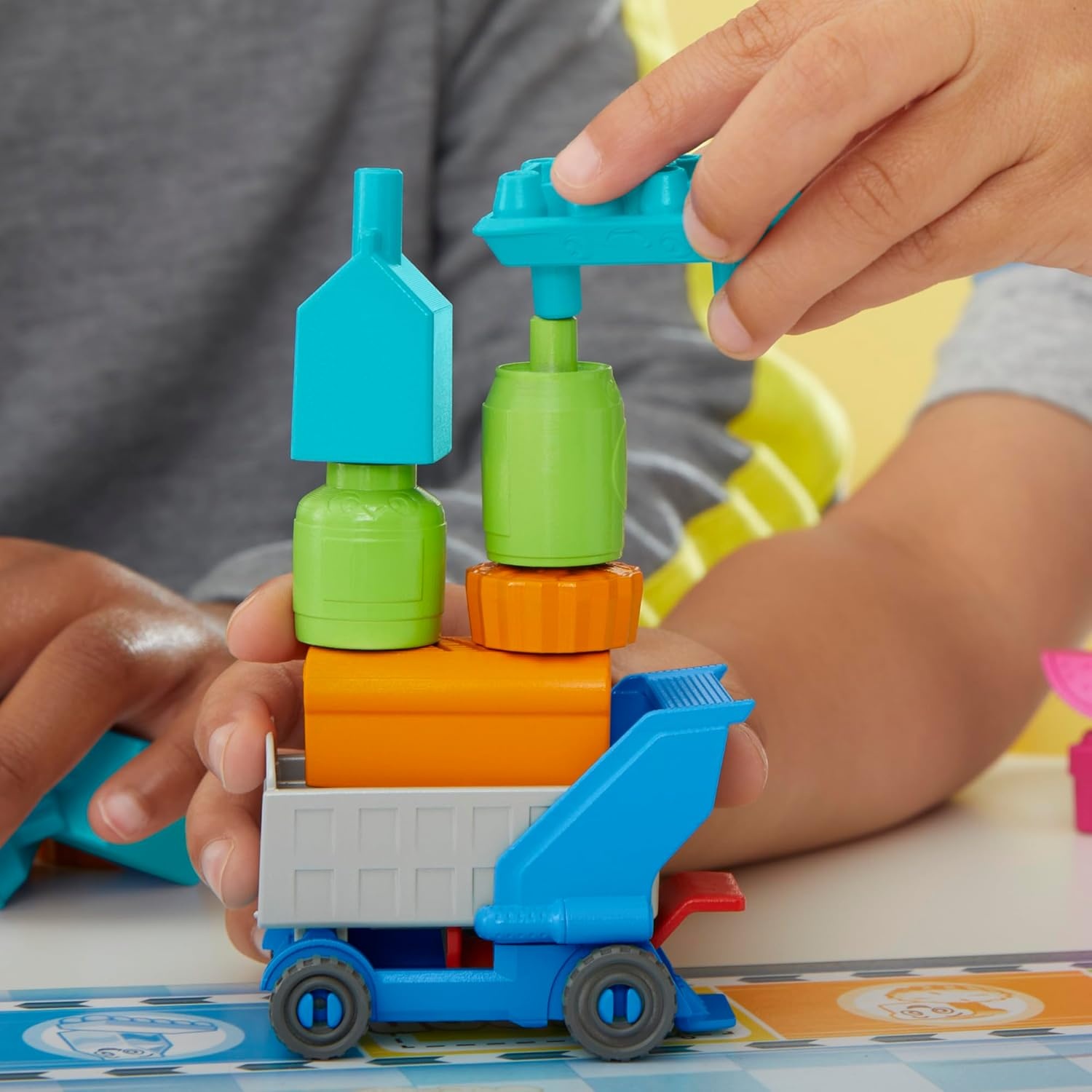 image:imageGrocery Go Karts Board Game for Preschoolers and Kids Ages 4 and Up Building Game with Mini Groceries Preschool Games for 24 Players