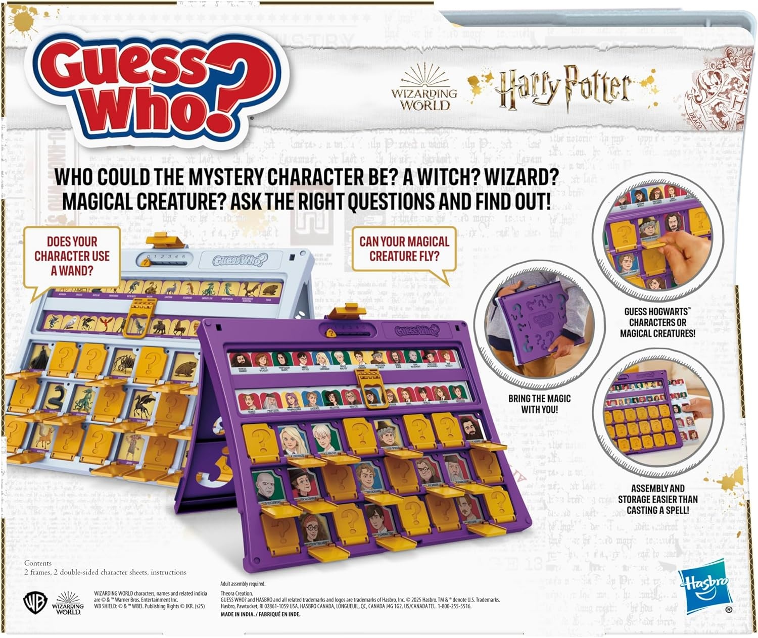 image:imageGuess Who HARRY POTTER Edition Board Game Ages 6 and Up 2 Players Fun Games for Kids and Preschoolers Family Gifts Amazon Exclusive