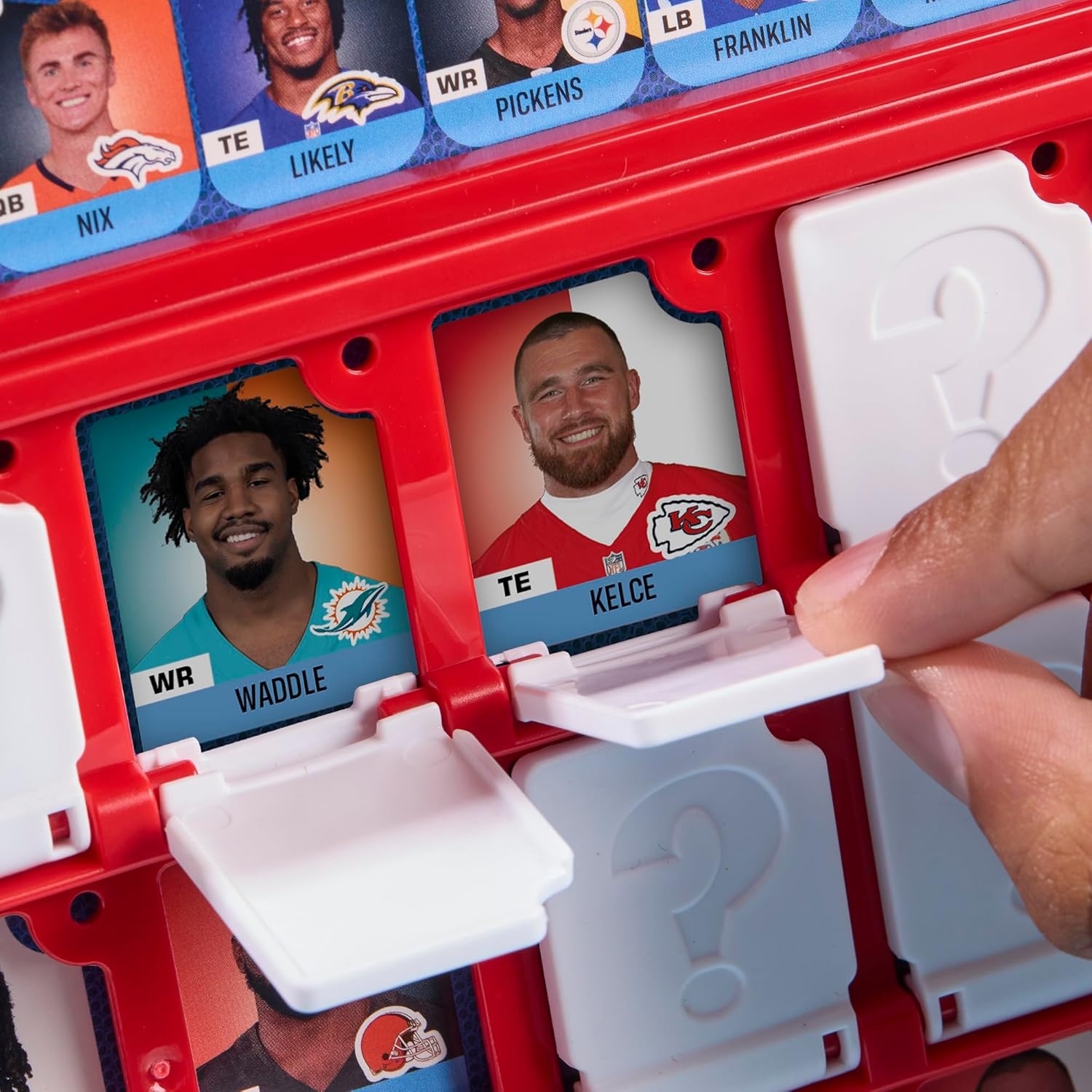 image:imageGuess Who NFL Edition Board Game Officially Licensed NFL Game for Kids and Families Ages 6 2 Players 15 Mins Football Games